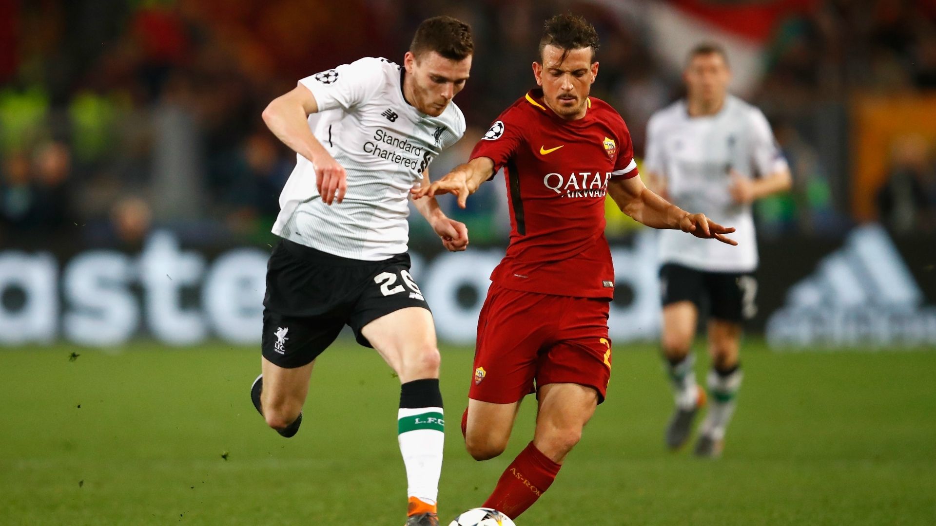 Alessandro Florenzi Andy Robertson Roma Liverpool UEFA Champions League 05022018