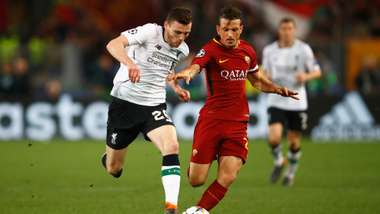 Alessandro Florenzi Andy Robertson Roma Liverpool UEFA Champions League 05022018