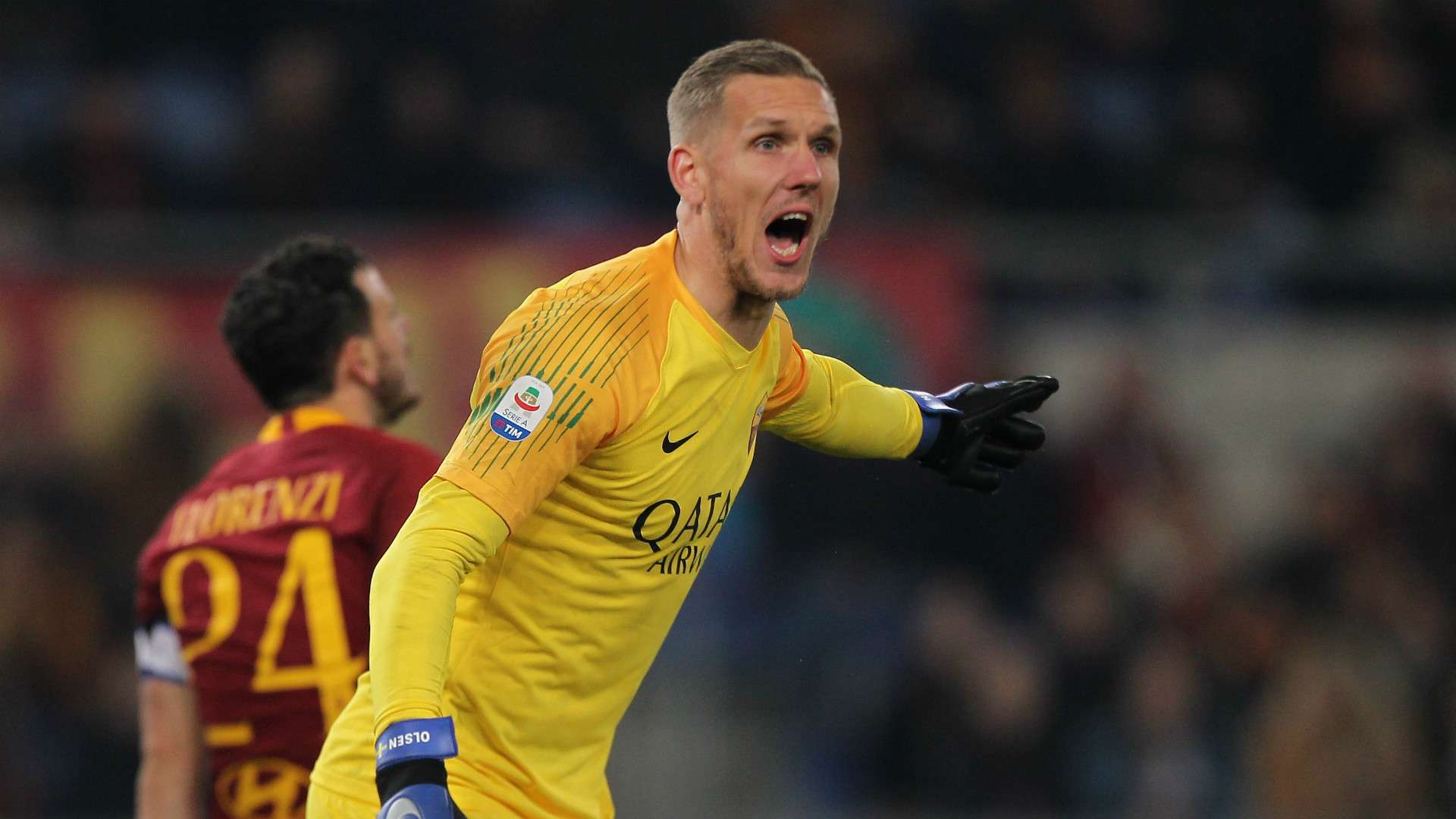 Robin Olsen Roma Bologna Serie A