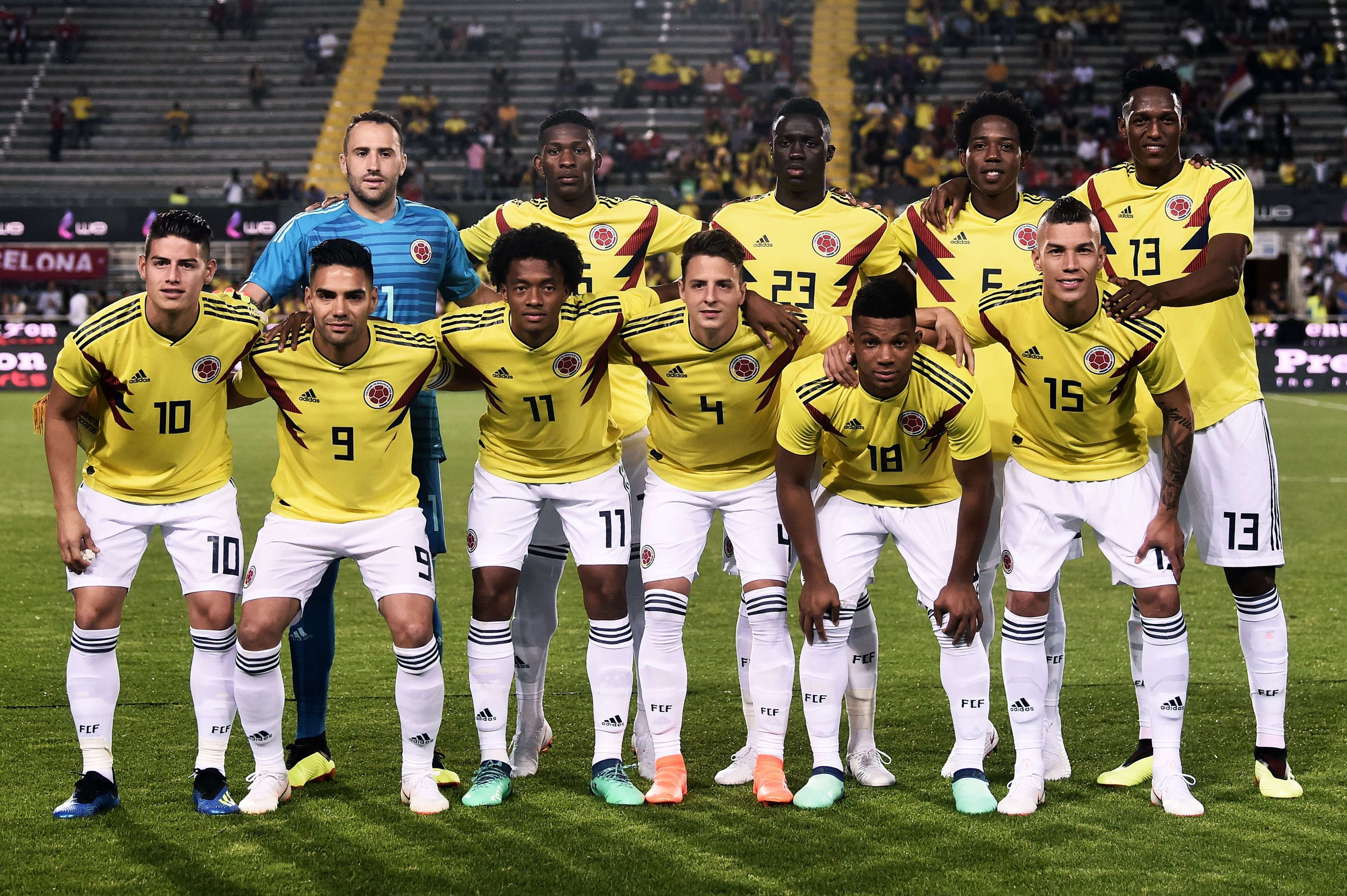 Nómina Colombia vs Egipto 01062018