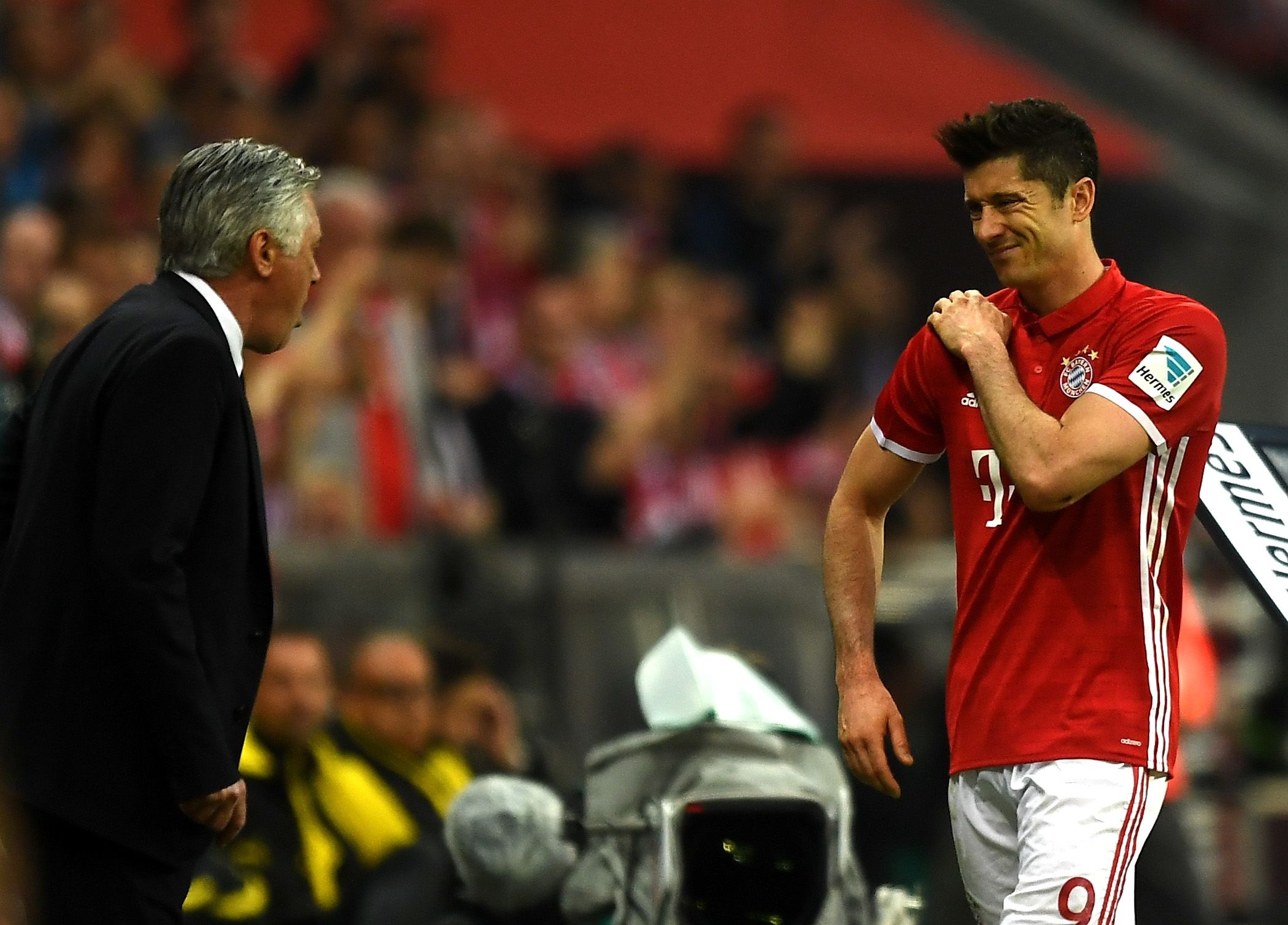 *No Gallery* Robert Lewandowski Carlo Ancelotti FC Bayern