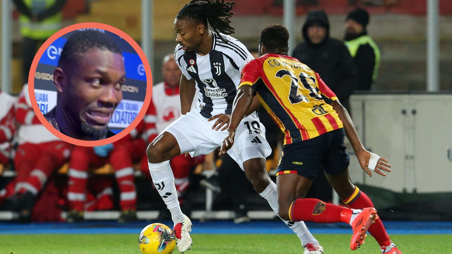 Thuram fratelli Lecce Juve