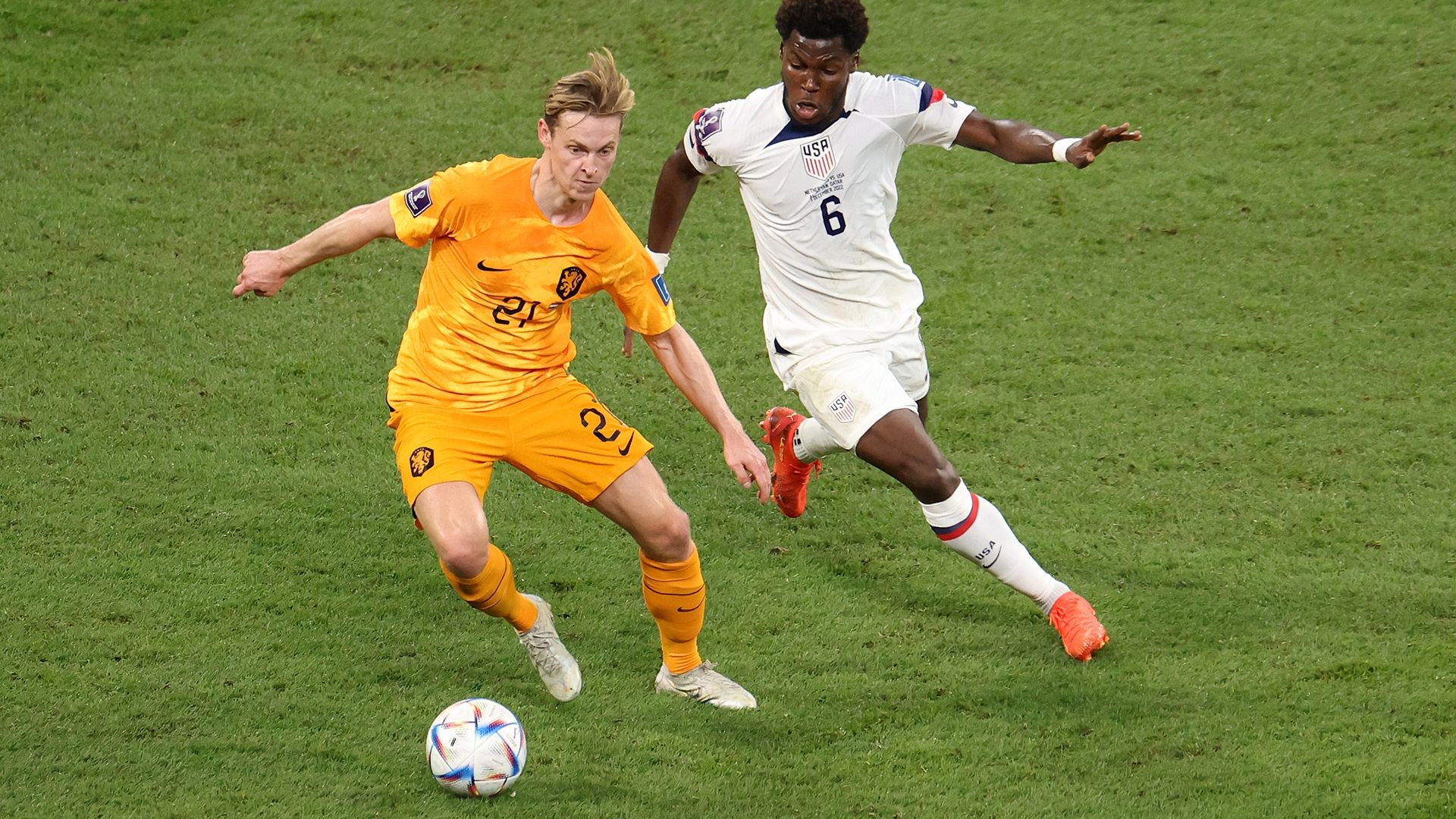 Frenkie de Jong Netherlands USA 2022 World Cup