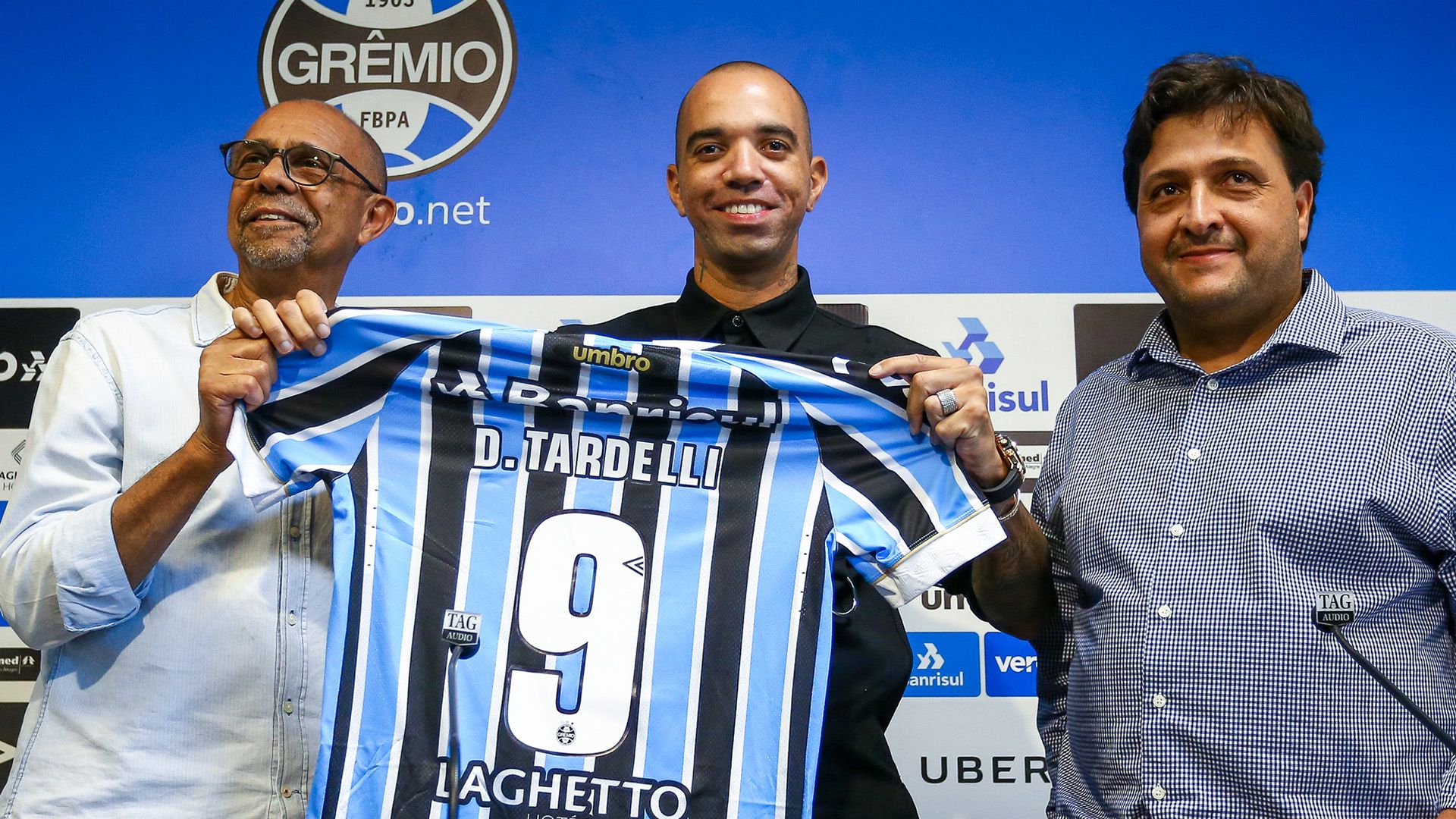 Diego Tardelli apresentação Grêmio 13022019