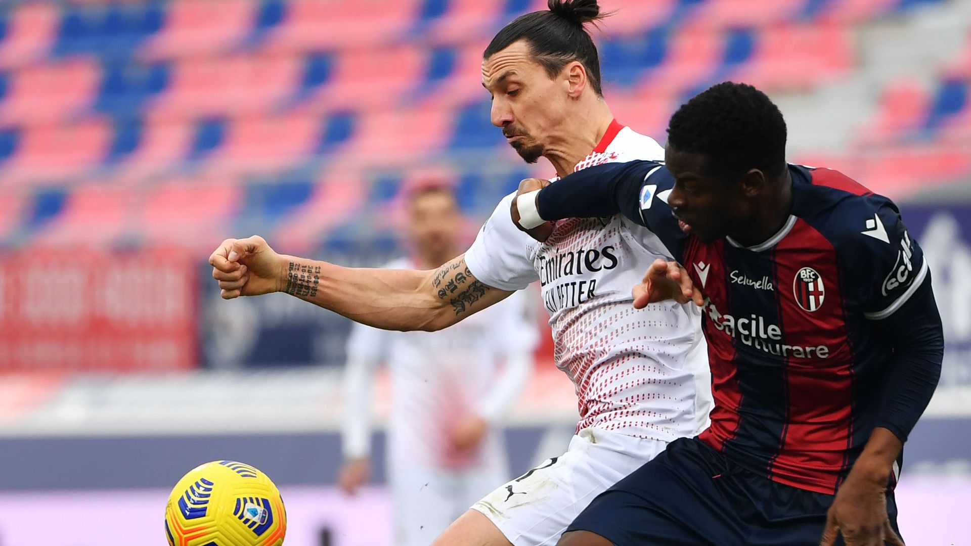 Zlatan Ibrahimovic Adama Soumaoro Bologna Milan