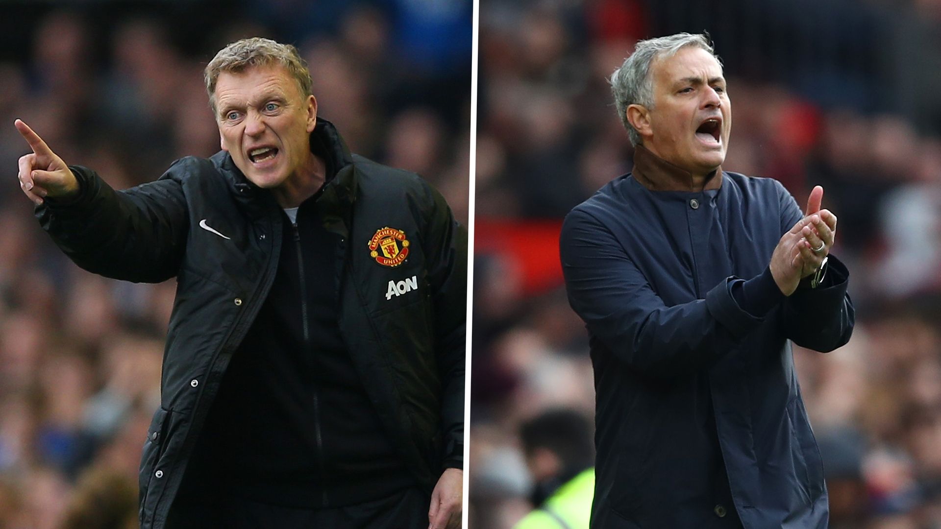 David Moyes, Jose Mourinho, Manchester United