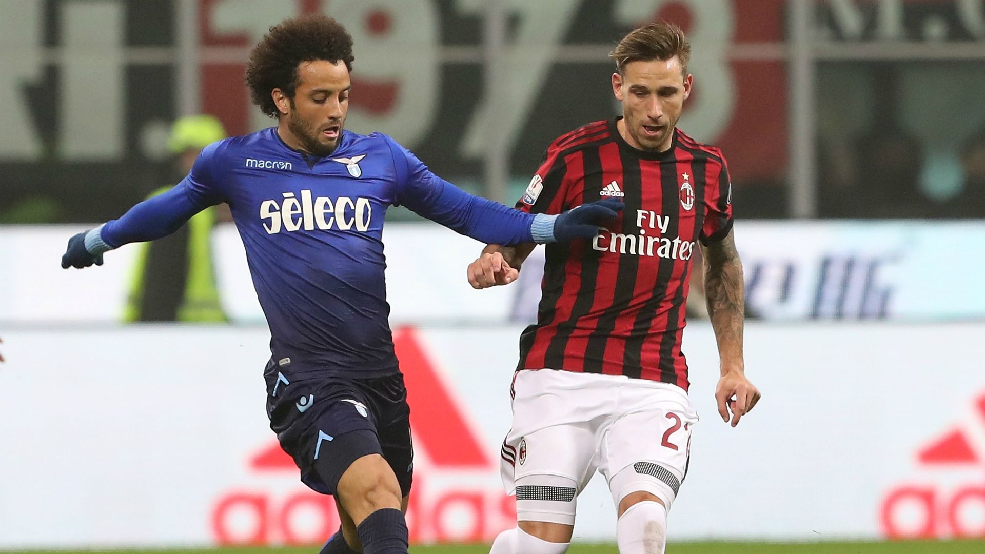 Lucas Biglia Felipe Anderson Milan Lazio Coppa Italia