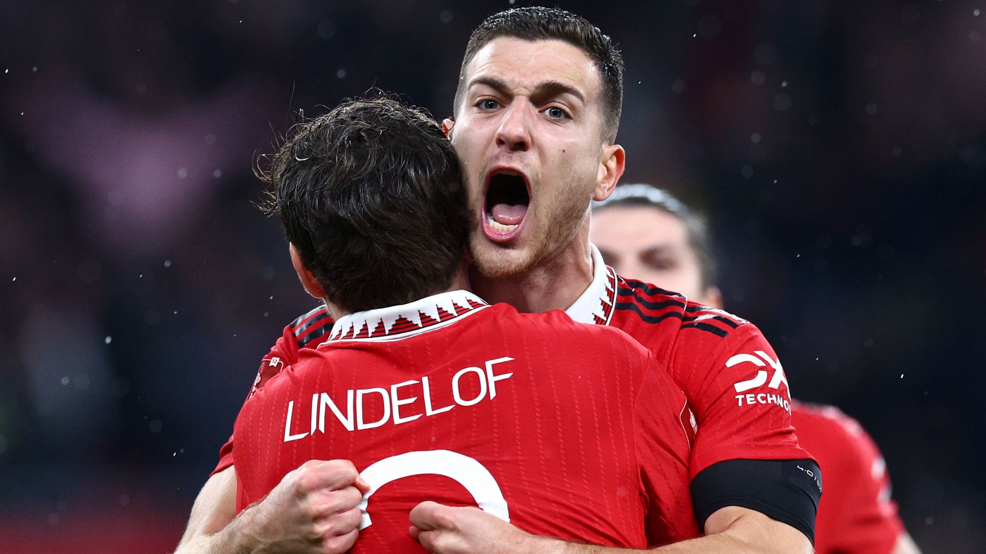 Victor Lindelof Diogo Dalot Manchester United Brighton FA Cup 2023