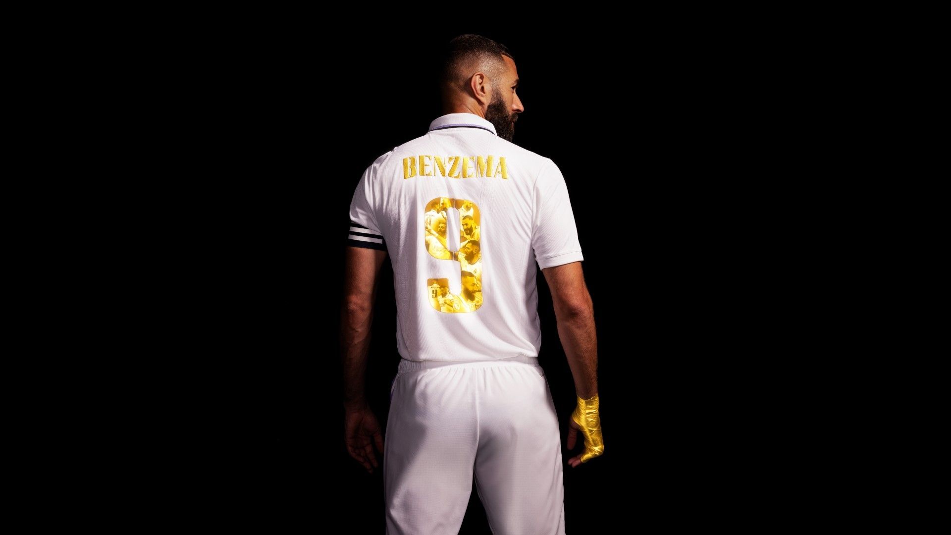 Benzema maglia celebrativa Pallone d'Oro