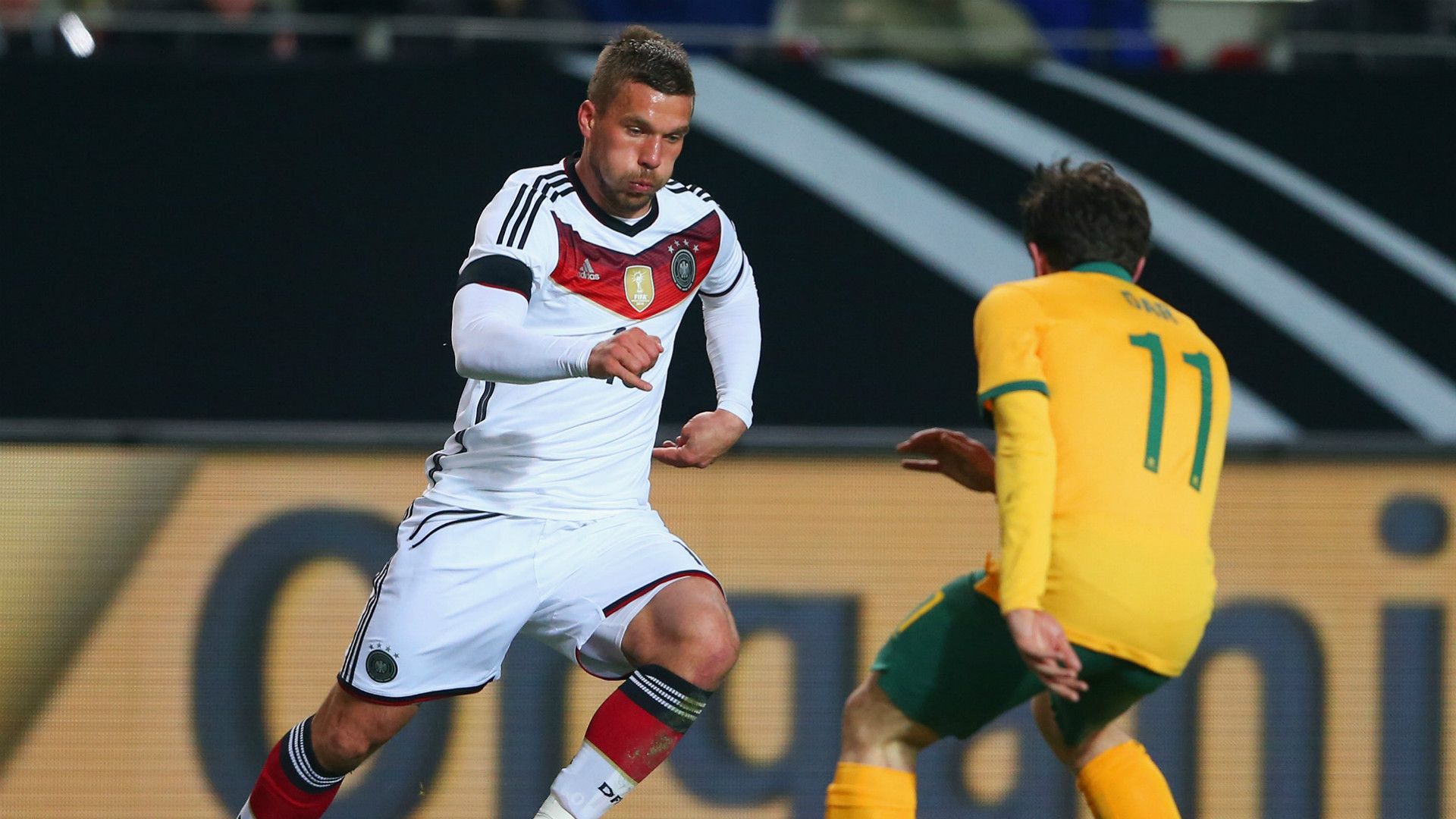 Lukas Podolski Tommy Orr Germany v Australia - International Friendly 03252015