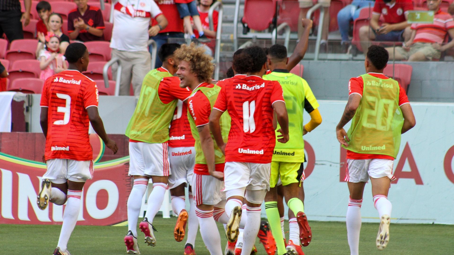 Internacional sub-20 comemora, Brasileirão sub-20 2021