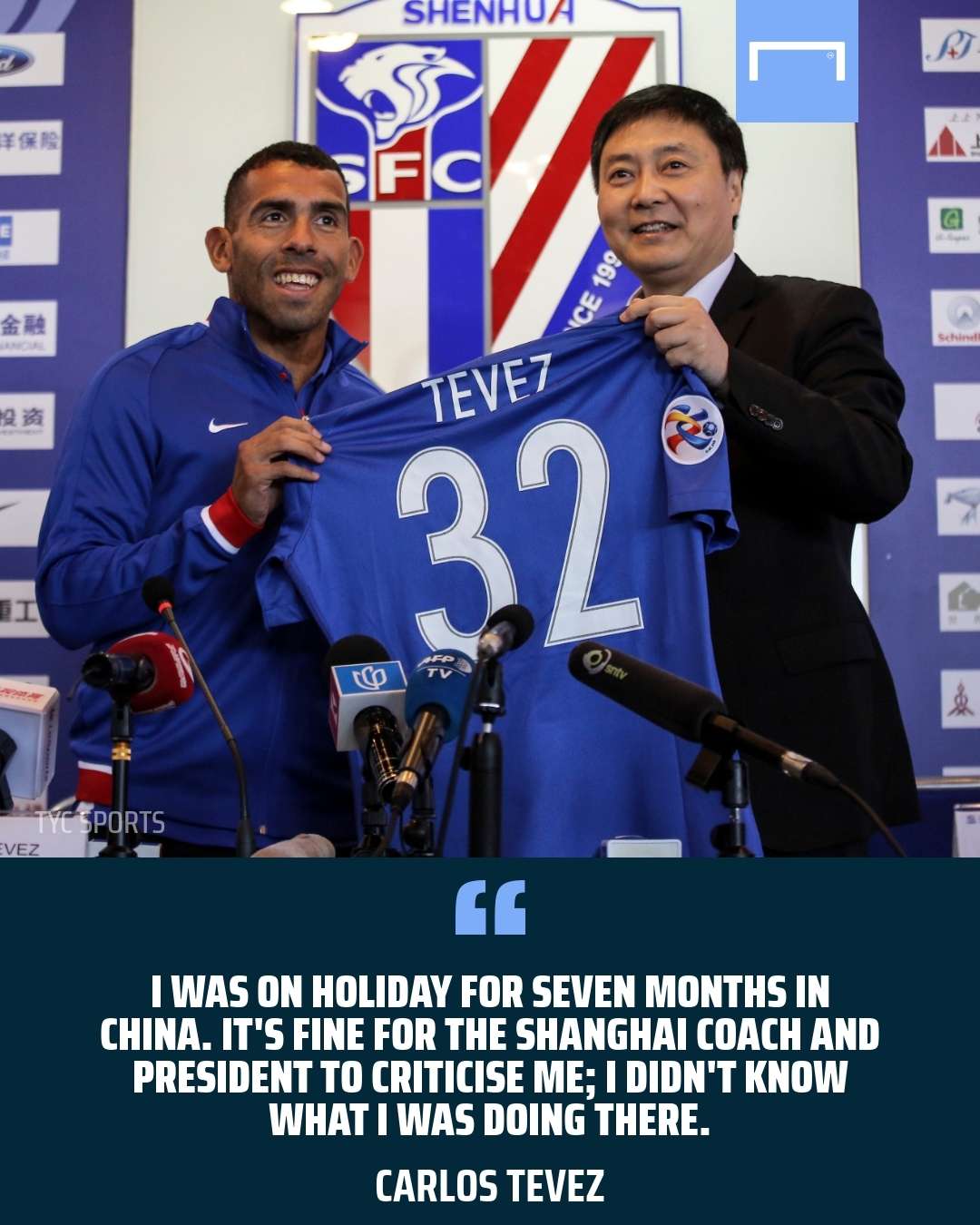 Carlos Tevez Shanghai Shenhua Chinese Super League GFX