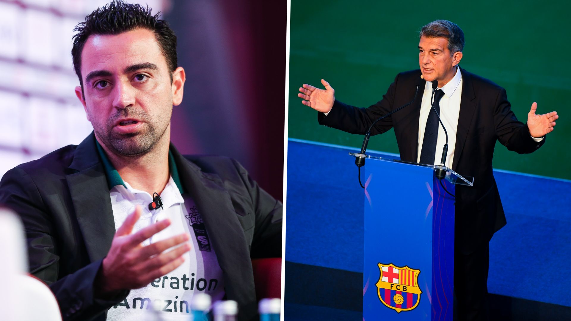 Xavi, Joan Laporta