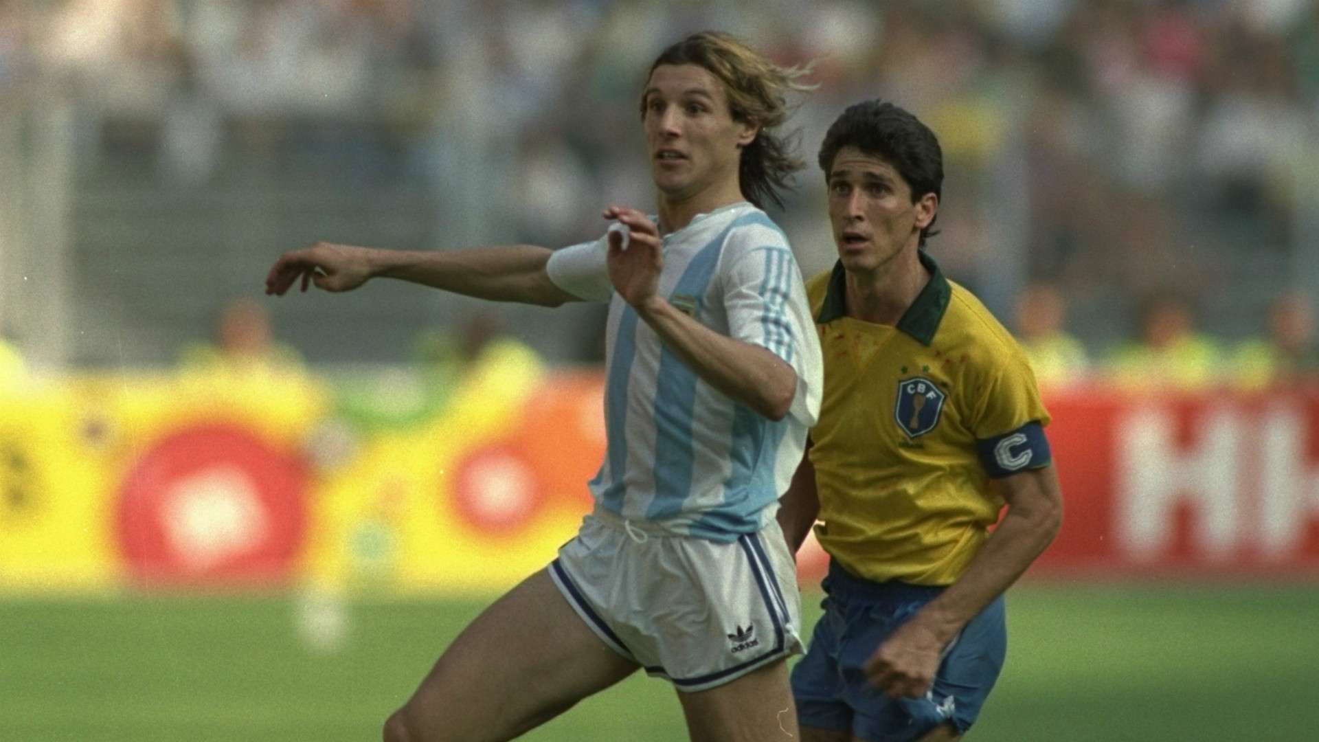 Caniggia Gomez Argentina Brasil Octavos de final Italia 90