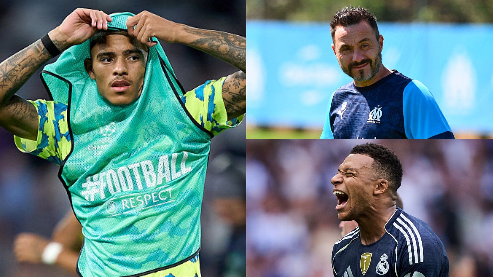 Greenwood, De Zerbi, and Mbappe