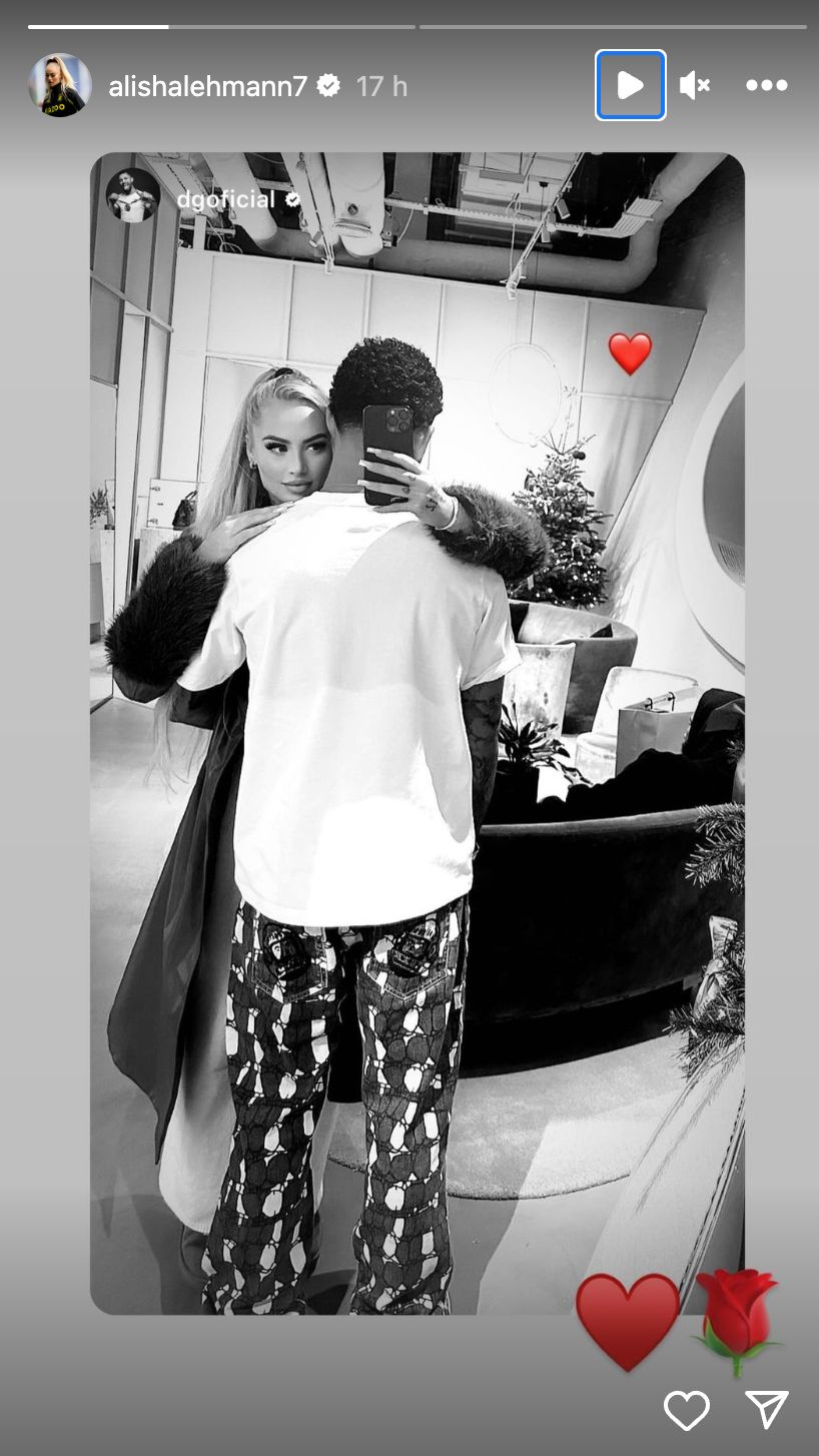 Alisha Lehmann and Douglas Luiz