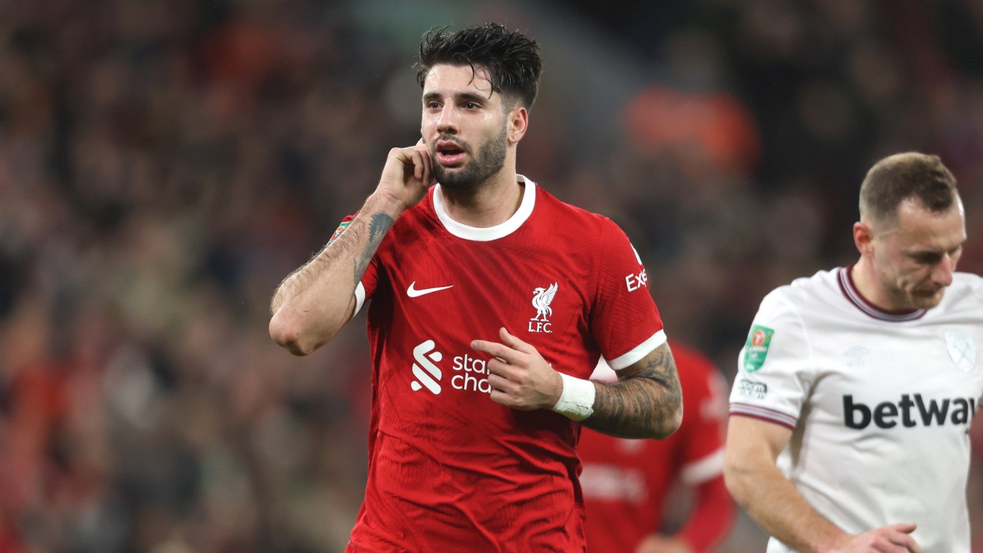 Dominik Szoboszlai Liverpool West Ham Carabao Cup 2023-24