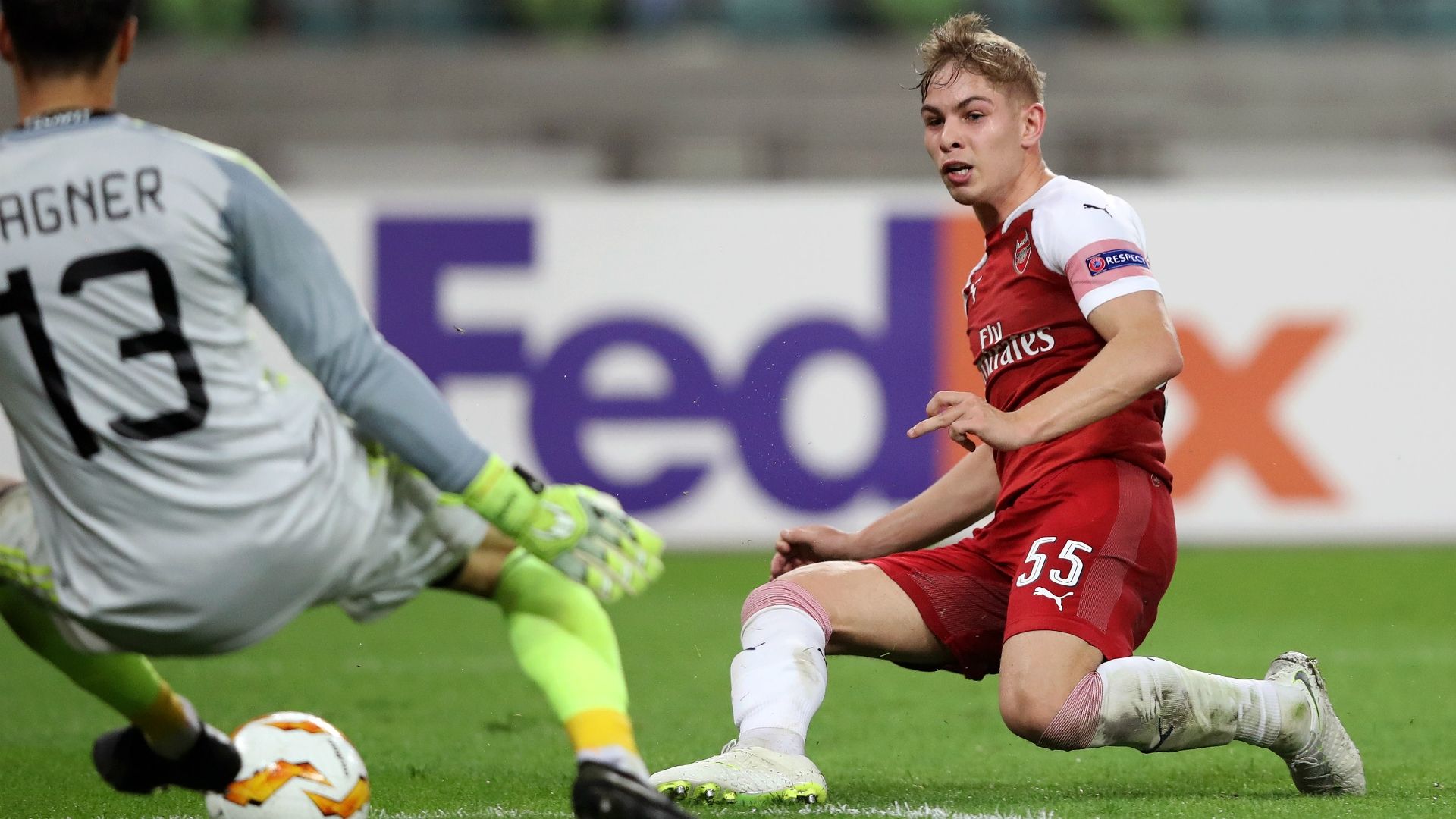 Emile Smith Rowe Arsenal Qarabag