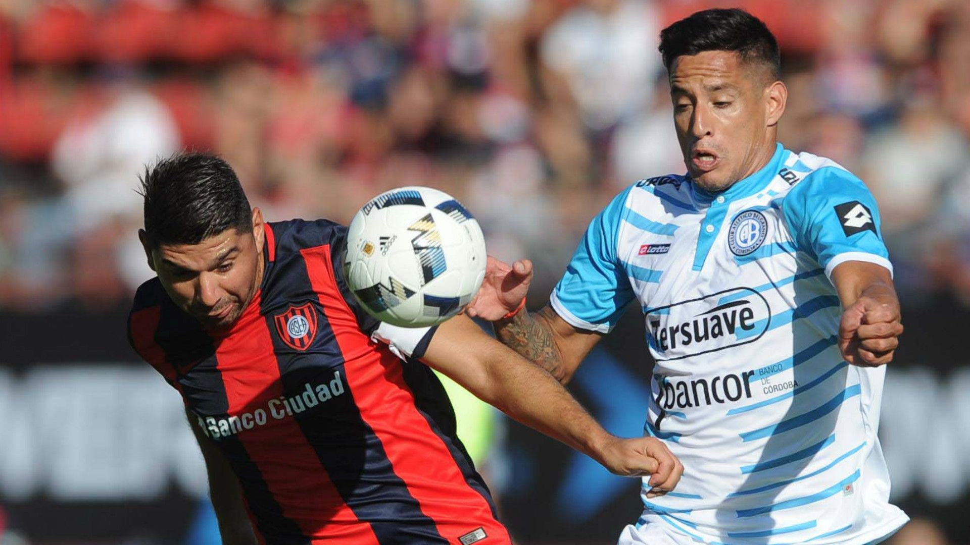 Nestor Ortigoza Fernando Marquez San Lorenzo Belgrano Primera Division Argentina 03042016