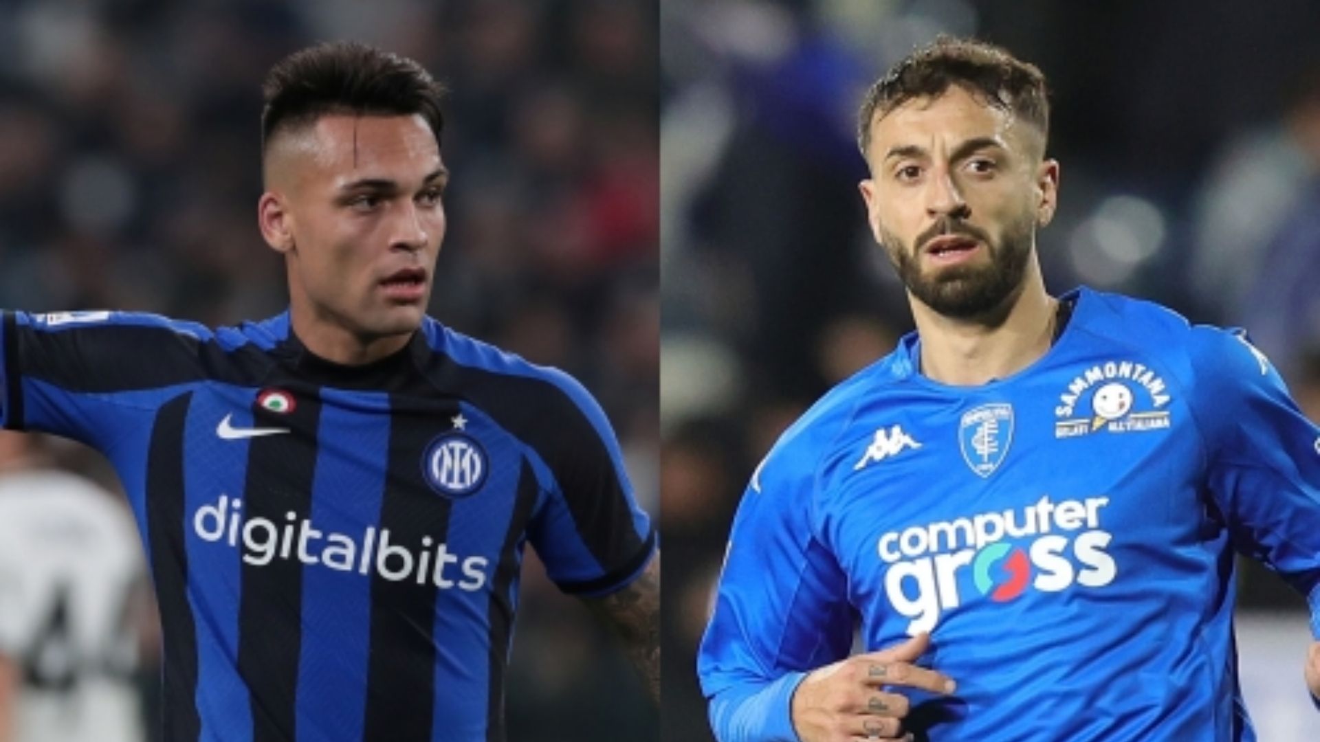 Lautaro Martinez Inter Francesco Caputo Empoli