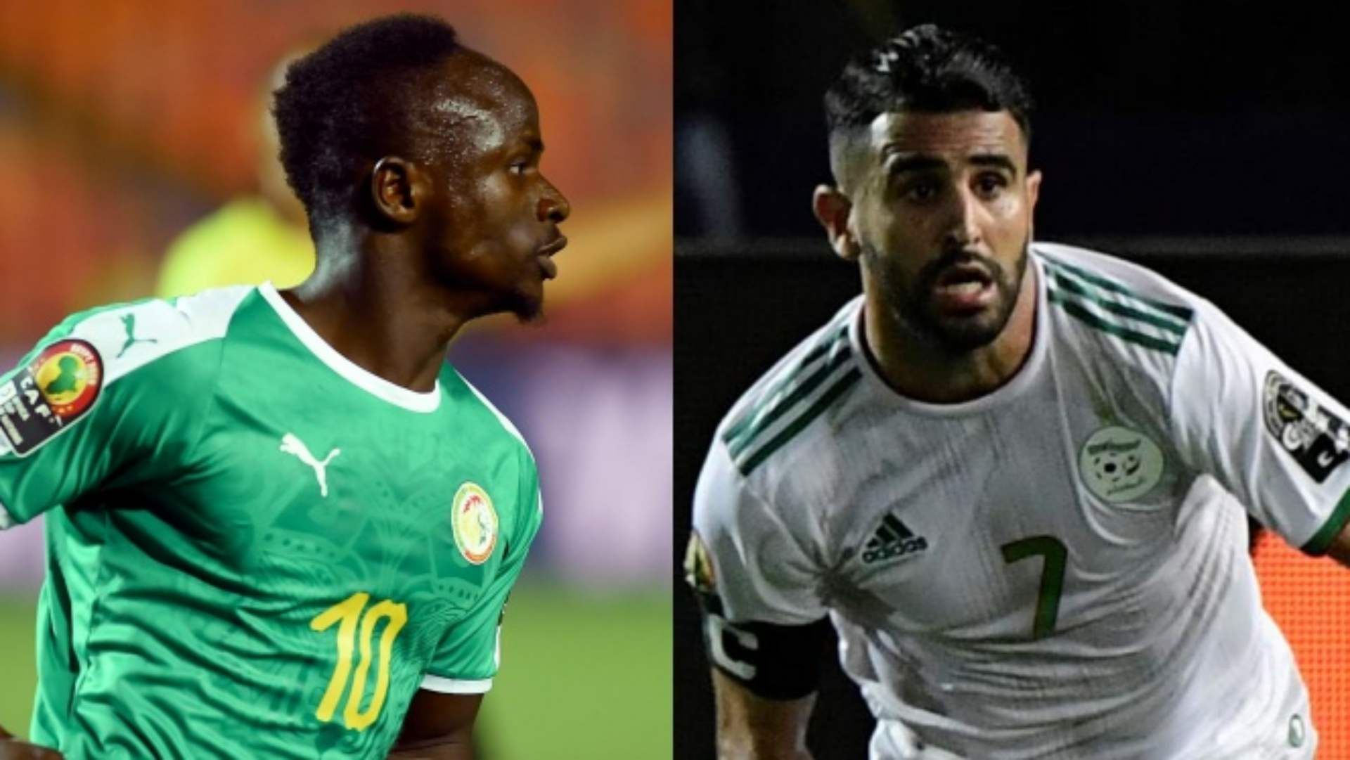 Sadio Mane Senegal Riyad Mahrez Algeria