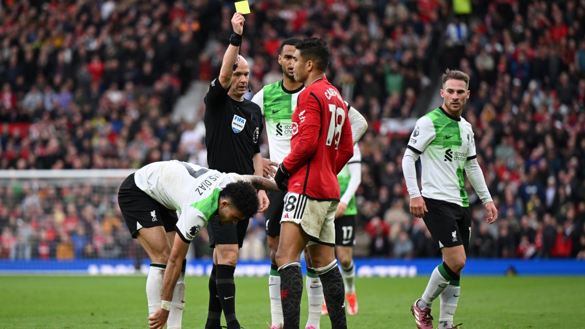 Casemiro Manchester United Liverpool 2023-24 Premier League