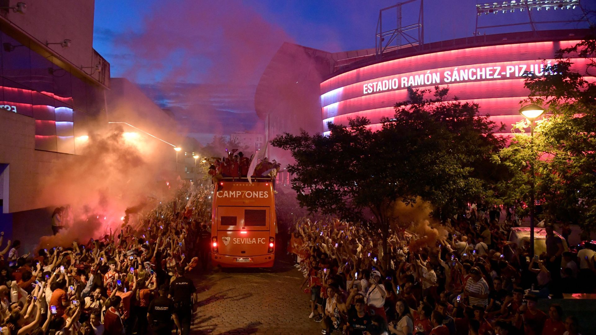 El Sevilla celebra su séptima Europa League