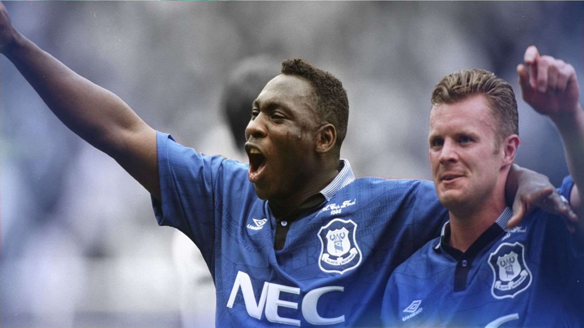Daniel Amokachi of Nigeria and Everton.