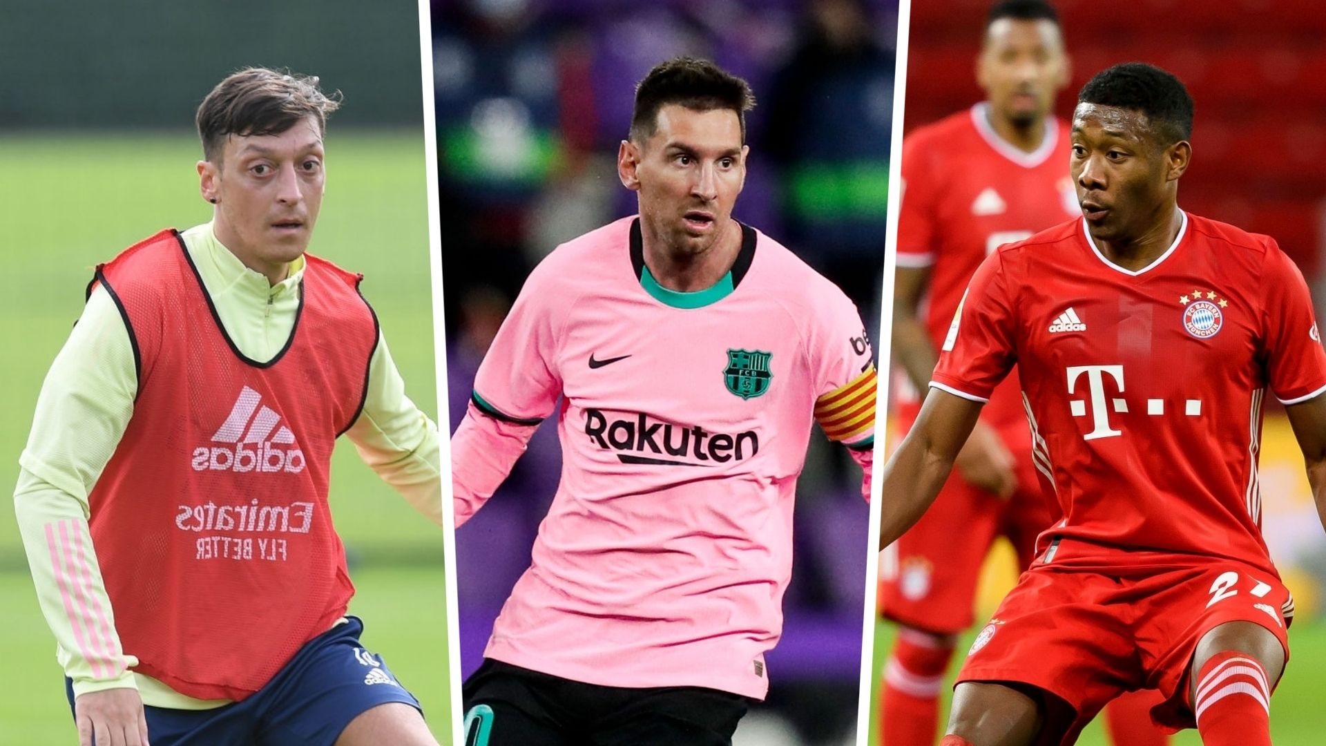 Lionel Messi Mesut  Ozil David Alaba