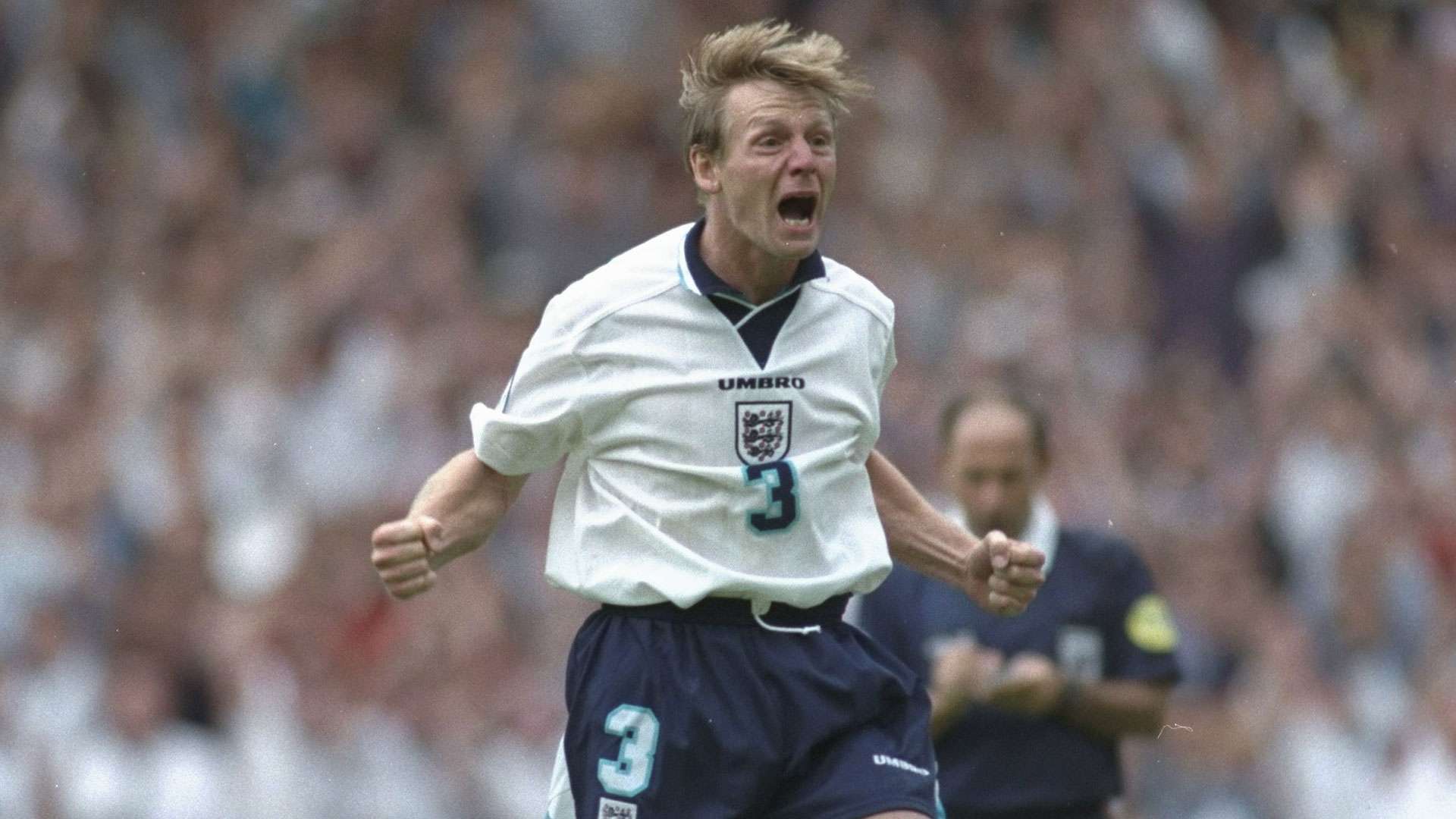 England Euro 96 Stuart Pearce vs Spain