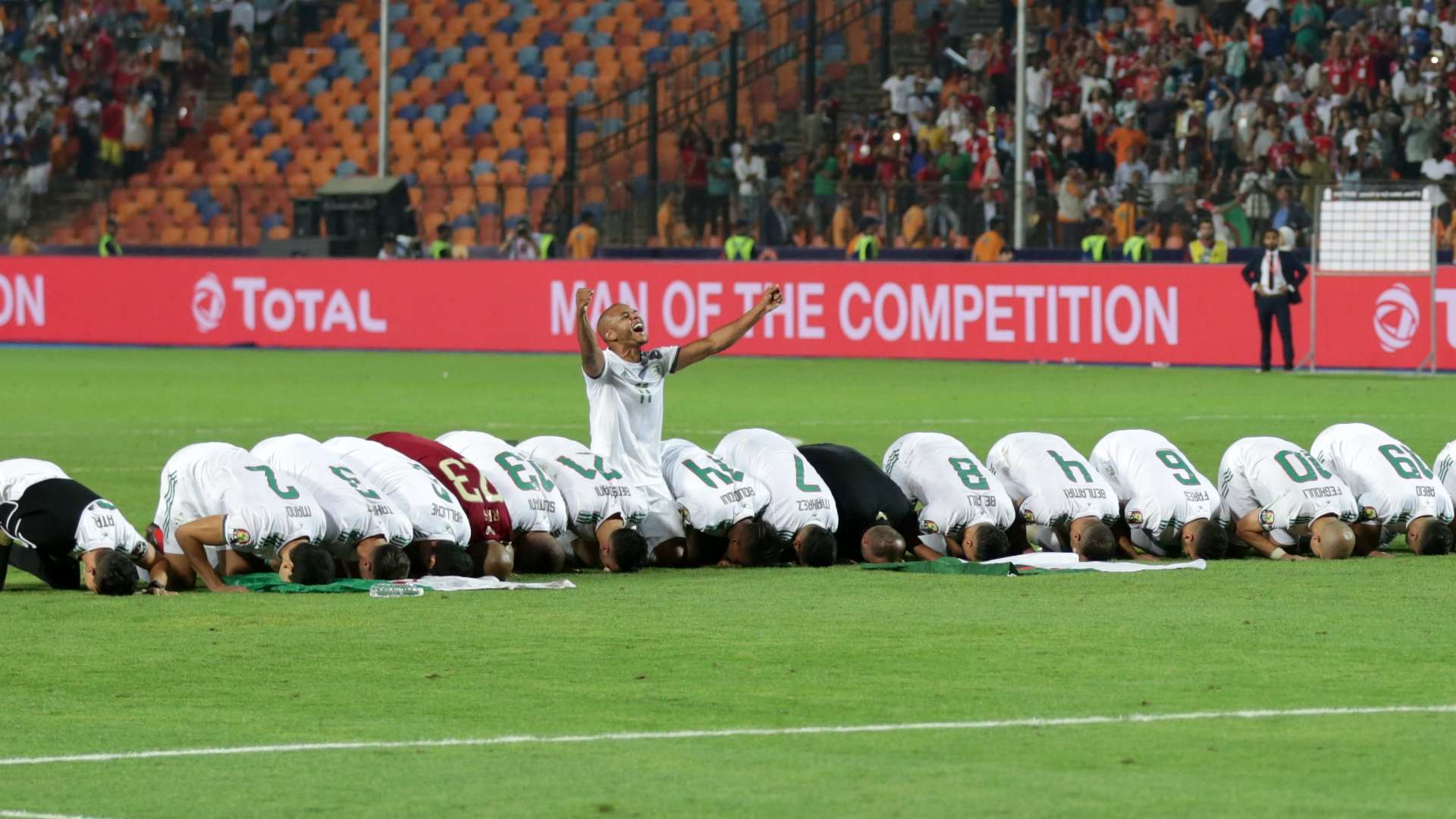 Algeria celebrate Afcon 2019