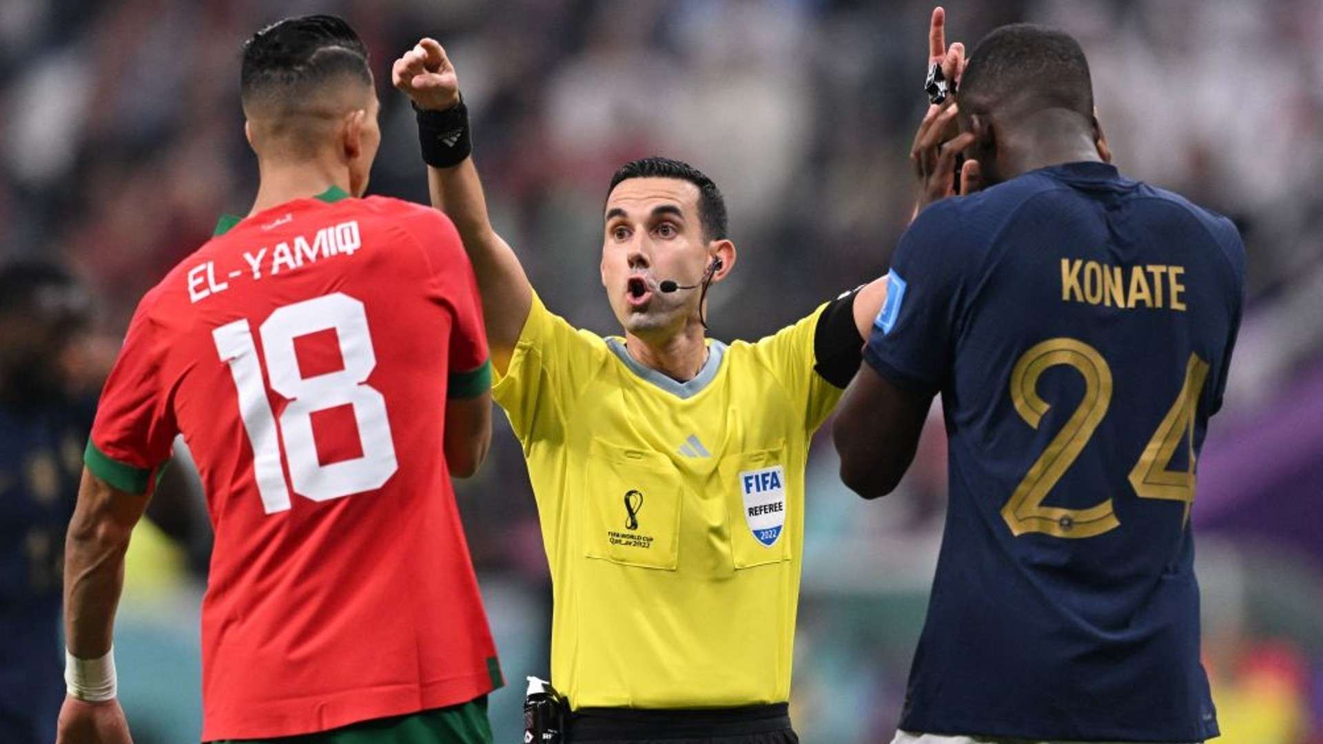 Referee Cesar Ramos.