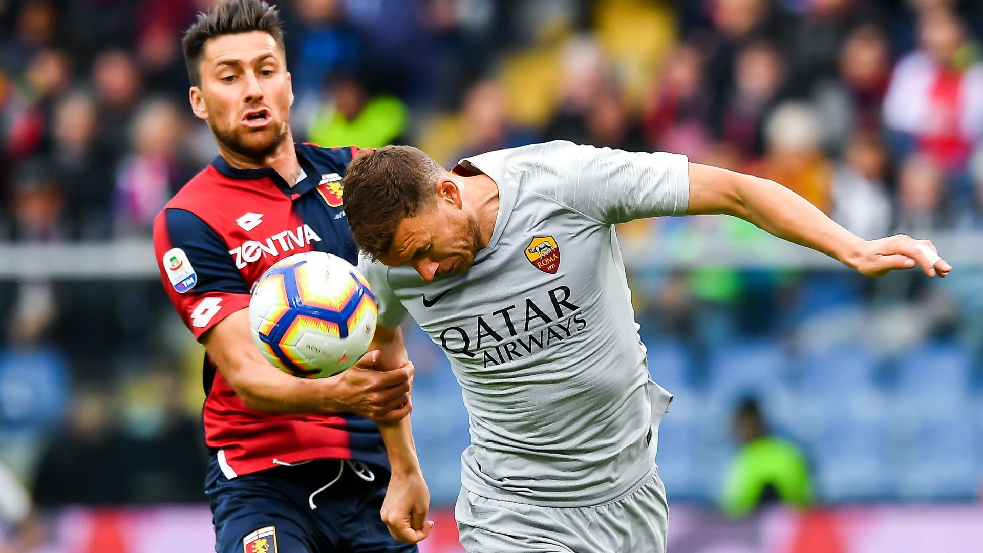 Dzeko Genoa Roma