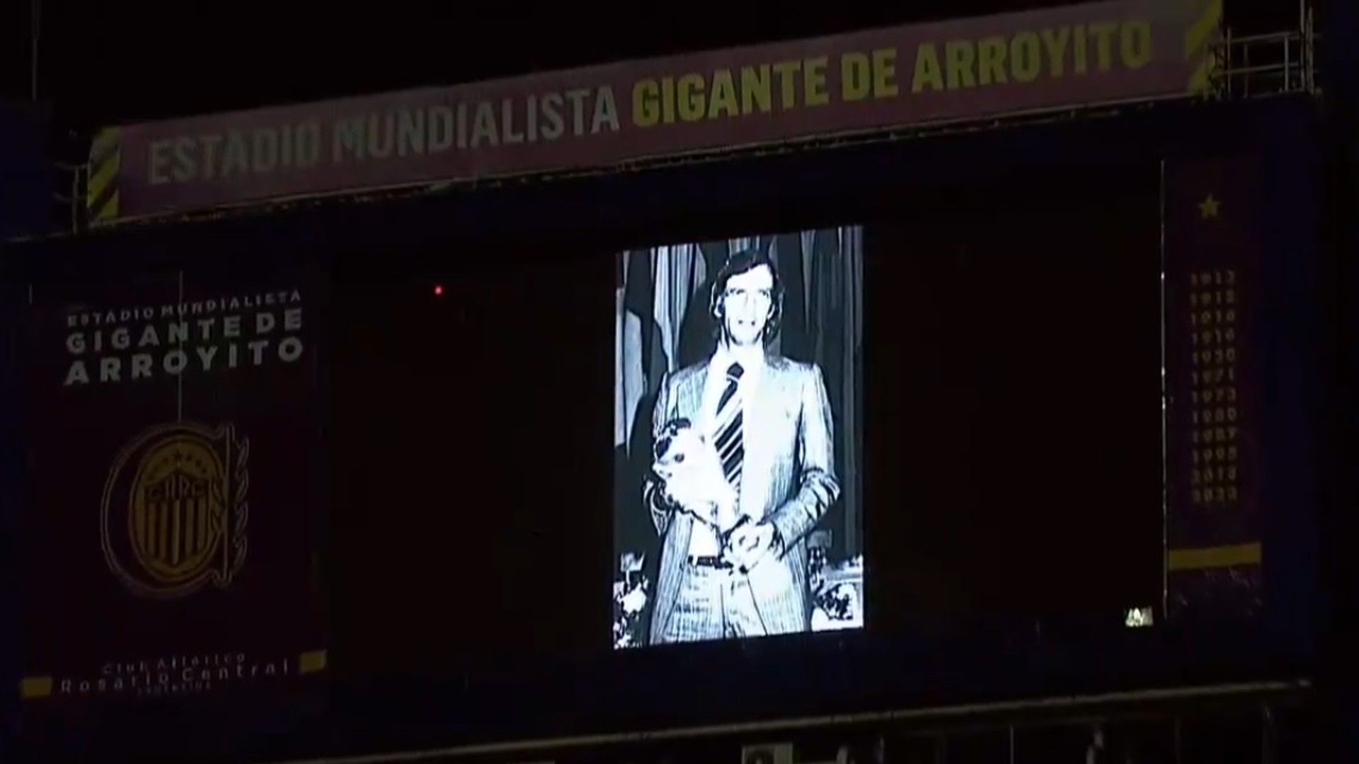 Homenaje Cesar Luis Menotti Rosario Central 07052024
