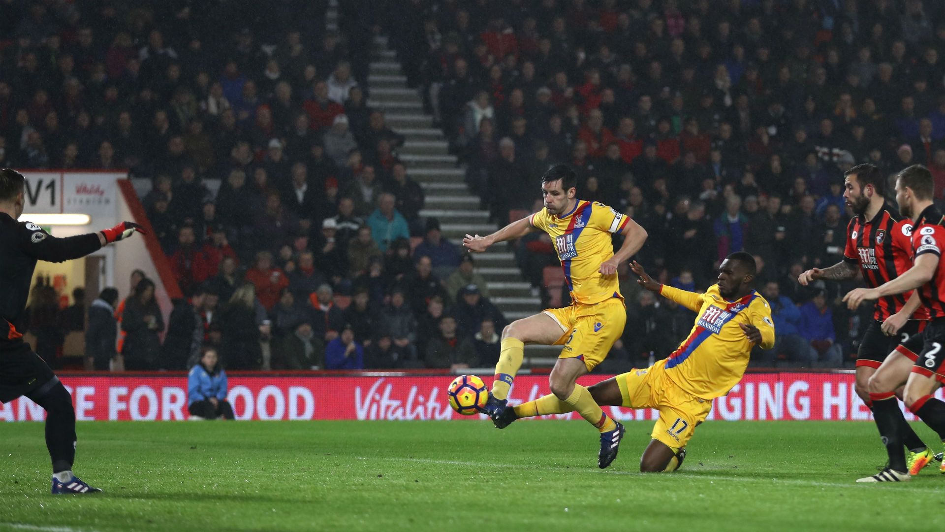 Scott Dann Premier League Bournemouth v Crystal Palace
