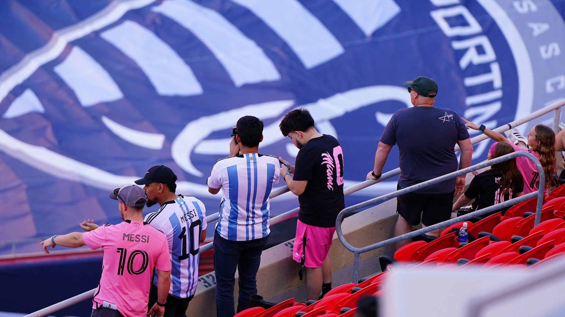 Sporting KC Messi fans Arrowhead Stadium