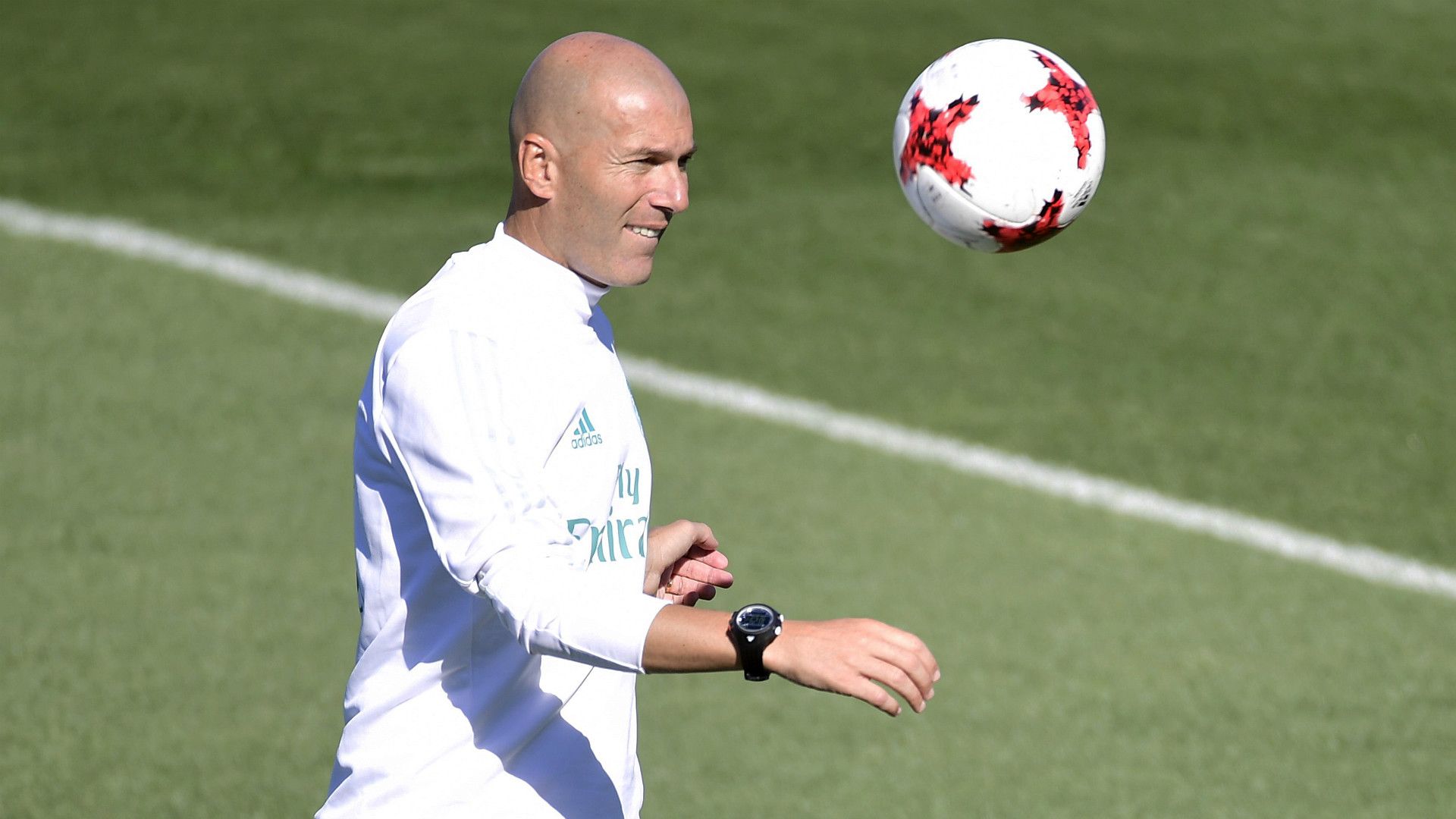 Zinedine Zidane Real Madrid training session