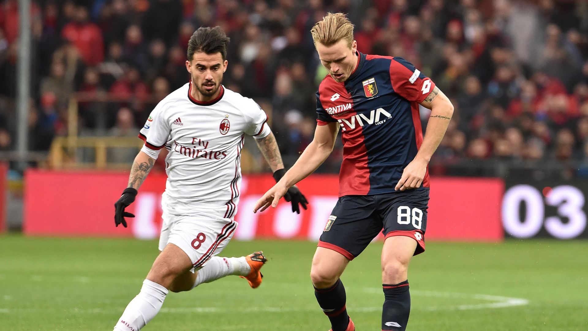 Oscar Hiljemark Suso Genoa Milan Serie A