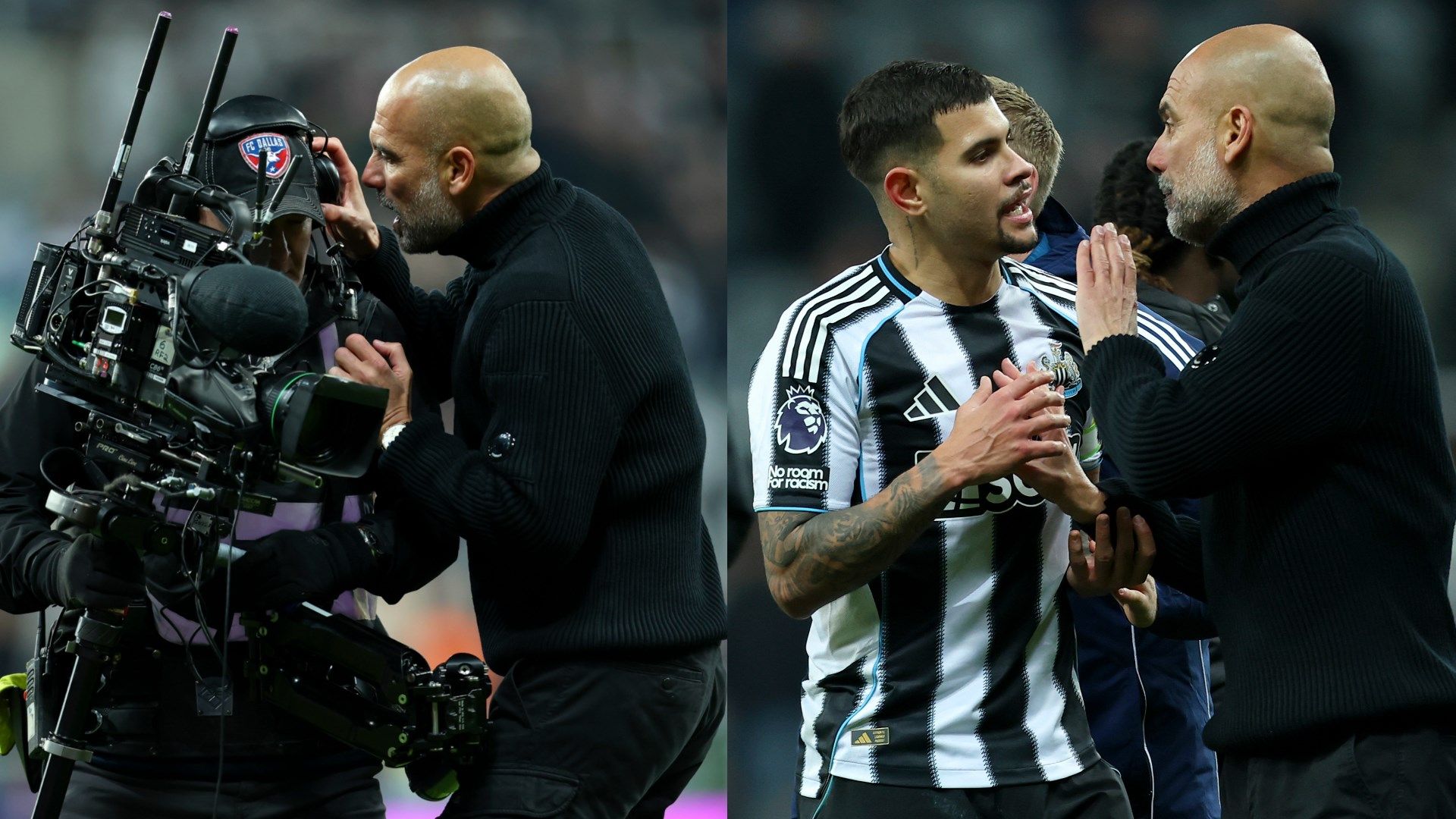 Pep Guardiola clashes with Newcastle