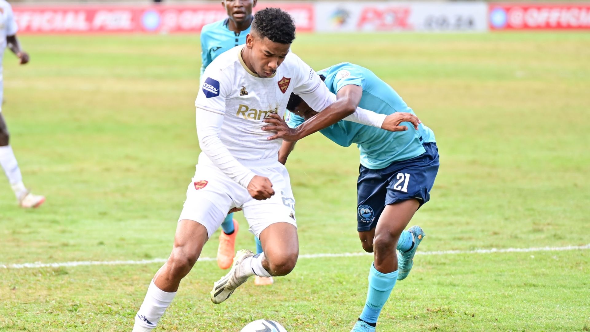 Jayden Adams, Stellenbosch & Langelihle Mhlongo of Richards Bay. May 2024.