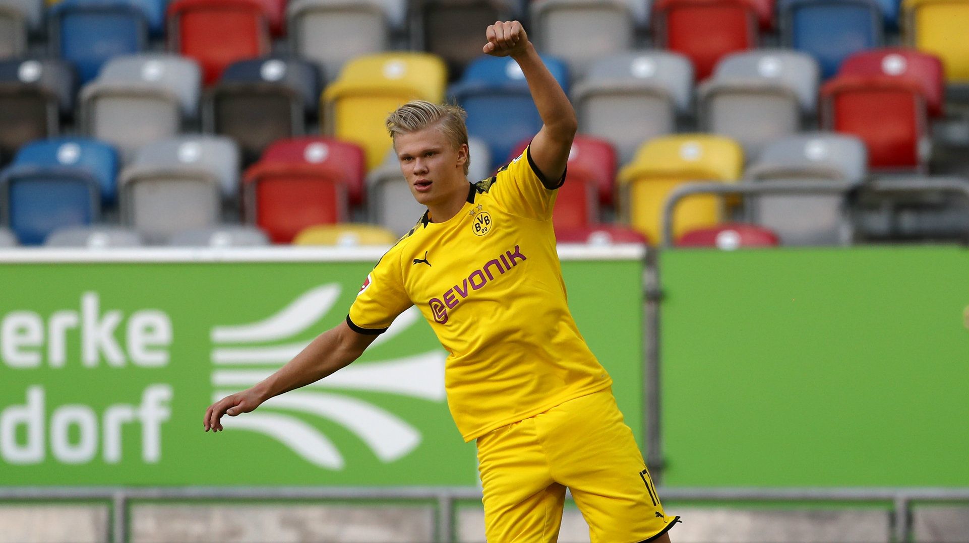 Erling Haaland Fortuna Dusseldorf vs Borussia Dortmund 2019-20