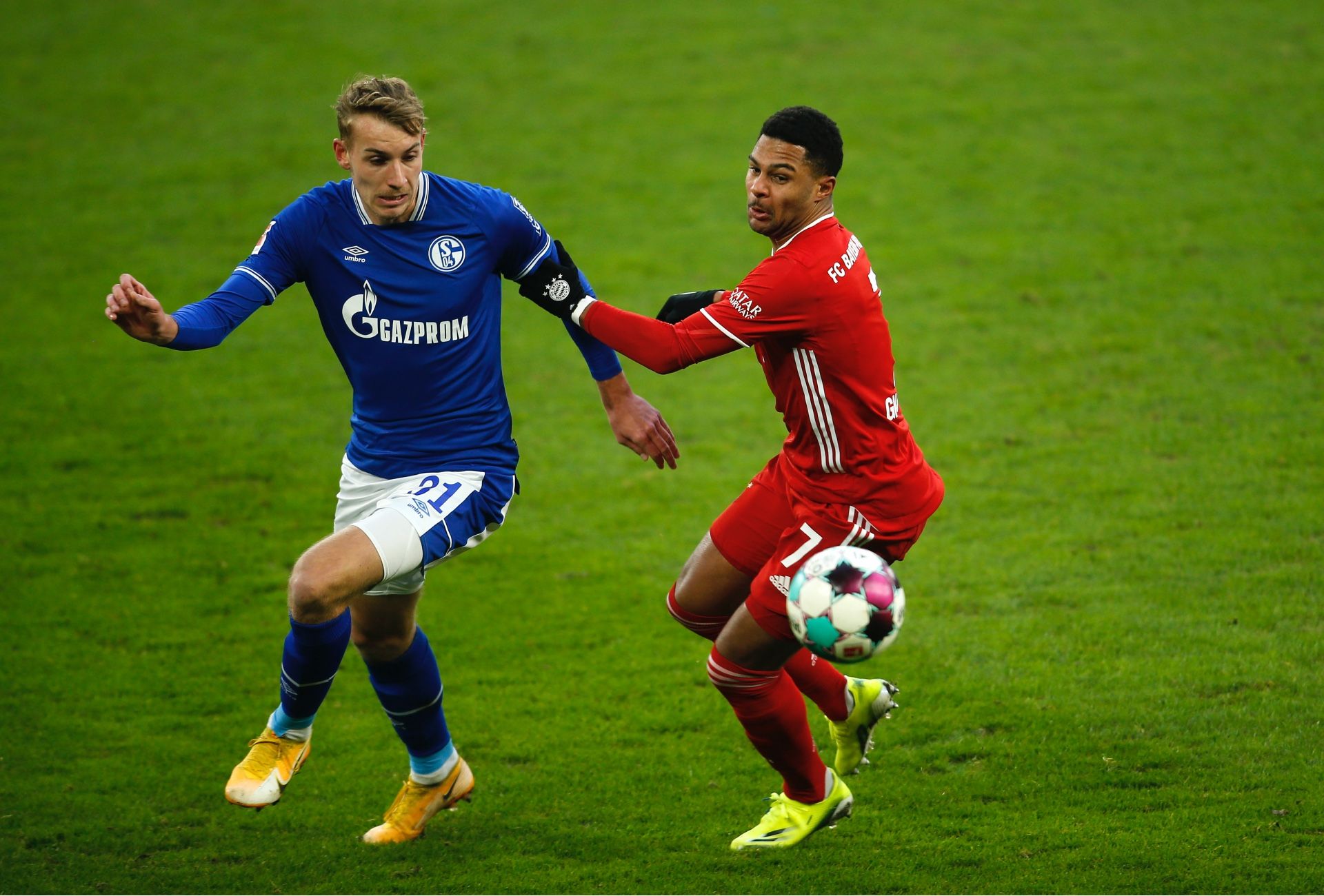 Timo Becker Serge Gnabry Schalke Bayern Munchen Bundesliga 24012021