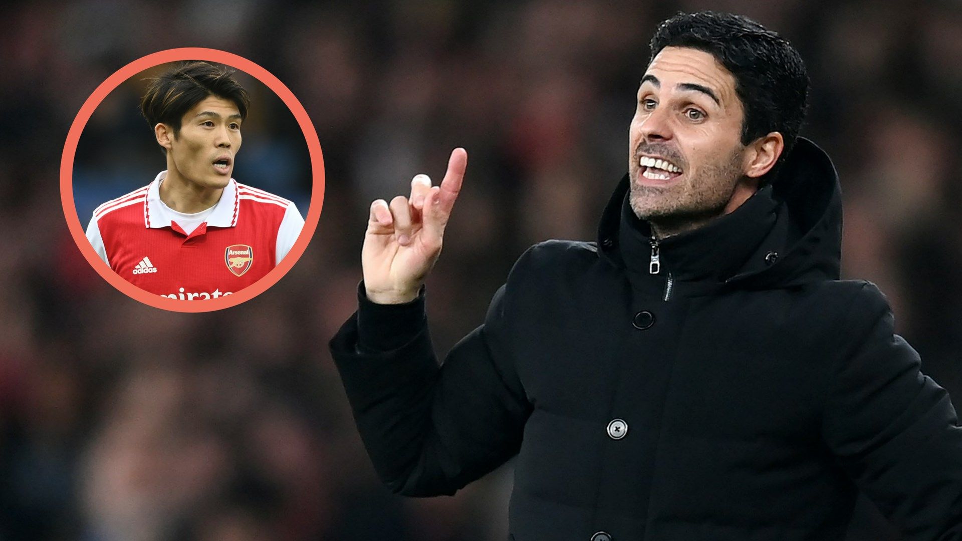 Takehiro Tomiyasu Mikel Arteta Arsenal 2022-23