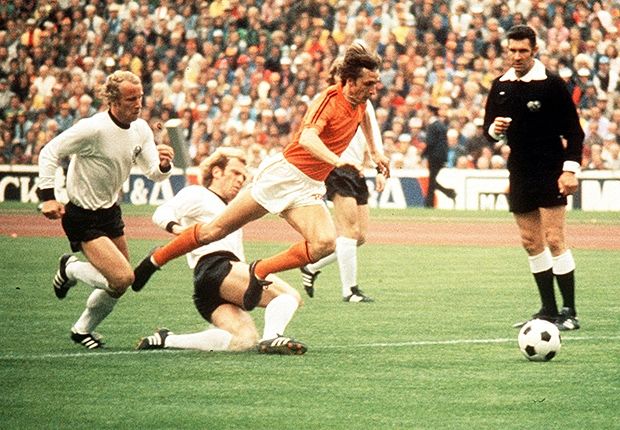 Johan Cruyff Uli Hoeness Holland West Germany 1974 World Cup