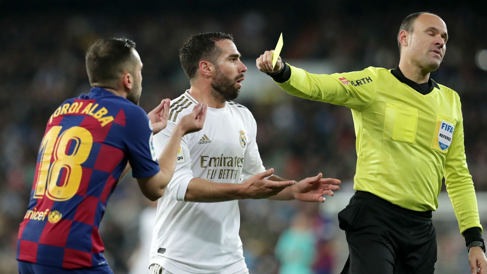 Dani Carvajal Jordi Alba Mateu Lahoz Real Madrid Barcelona LaLiga