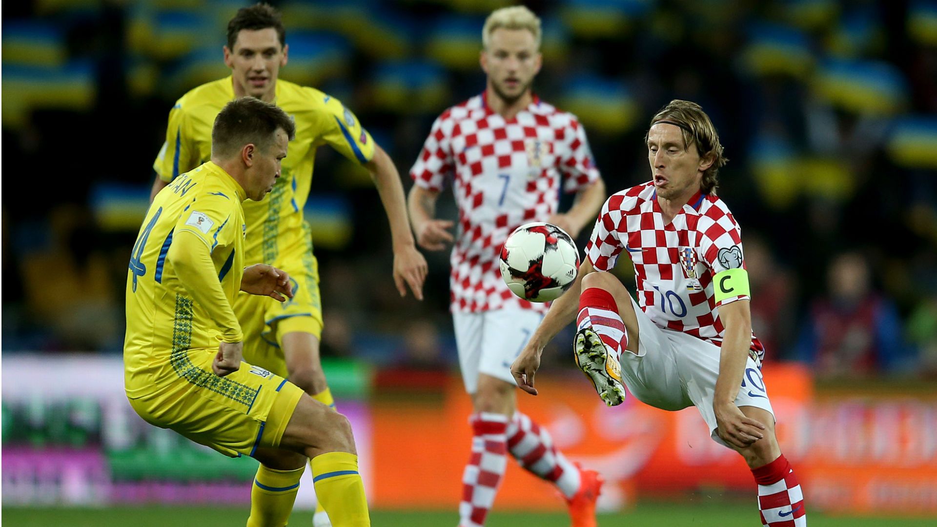 Ukraine Croatia Ruslan Rotan Ivan Rakitic Luka Modric 09102017