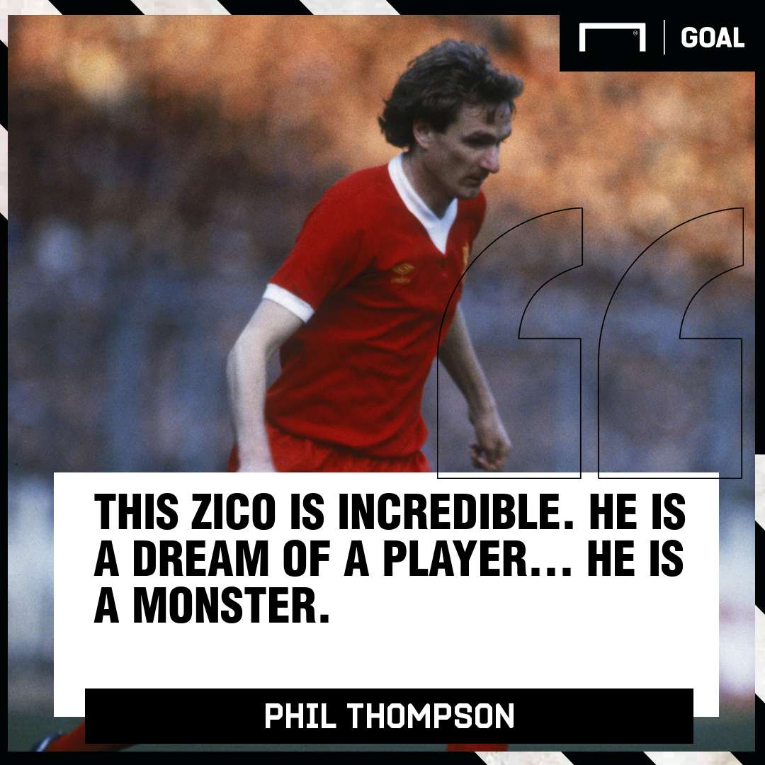 Phil Thompson Zico Liverpool Flamengo PS