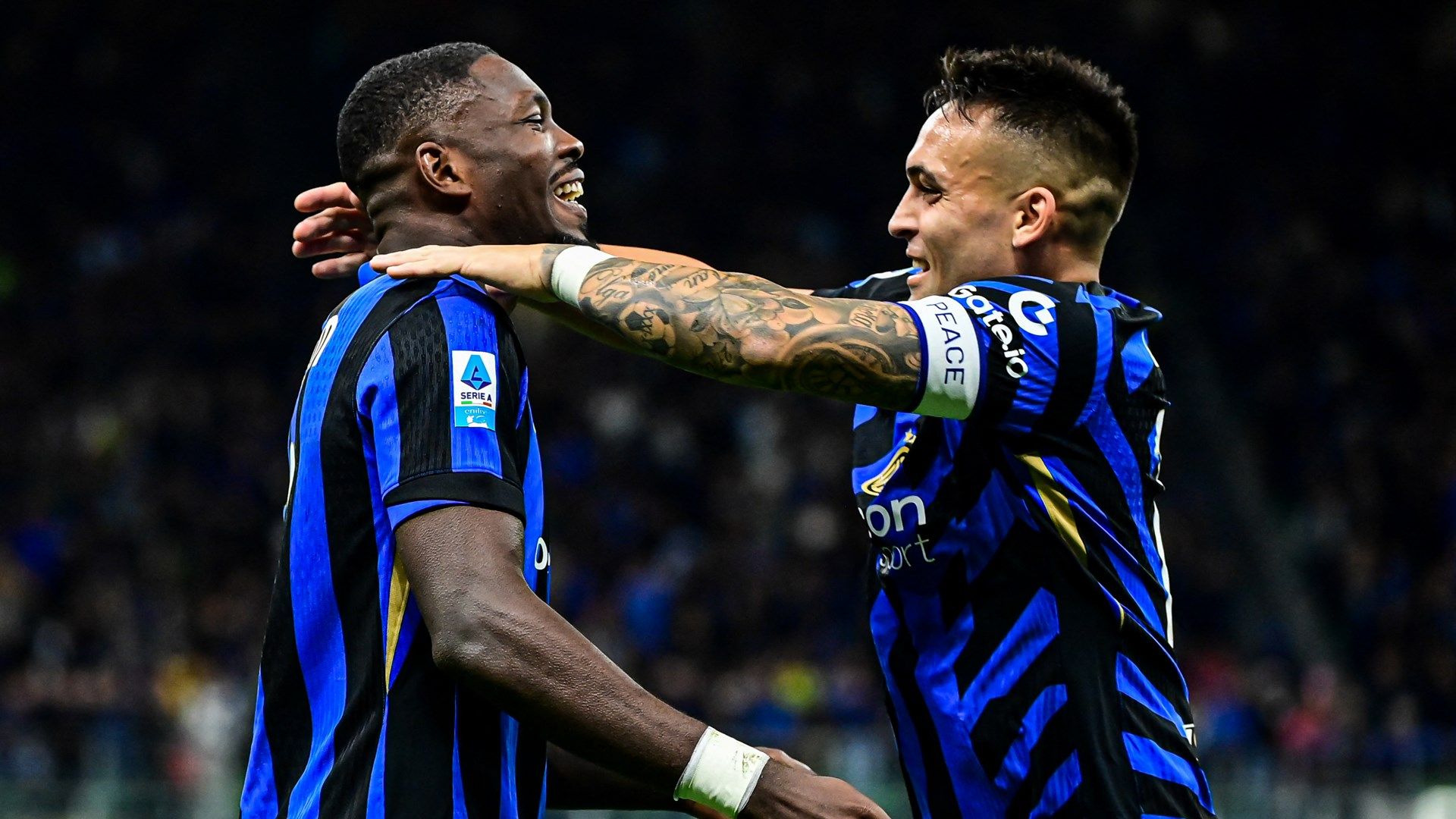 Lautaro Martinez Marcus Thuram Inter 2024