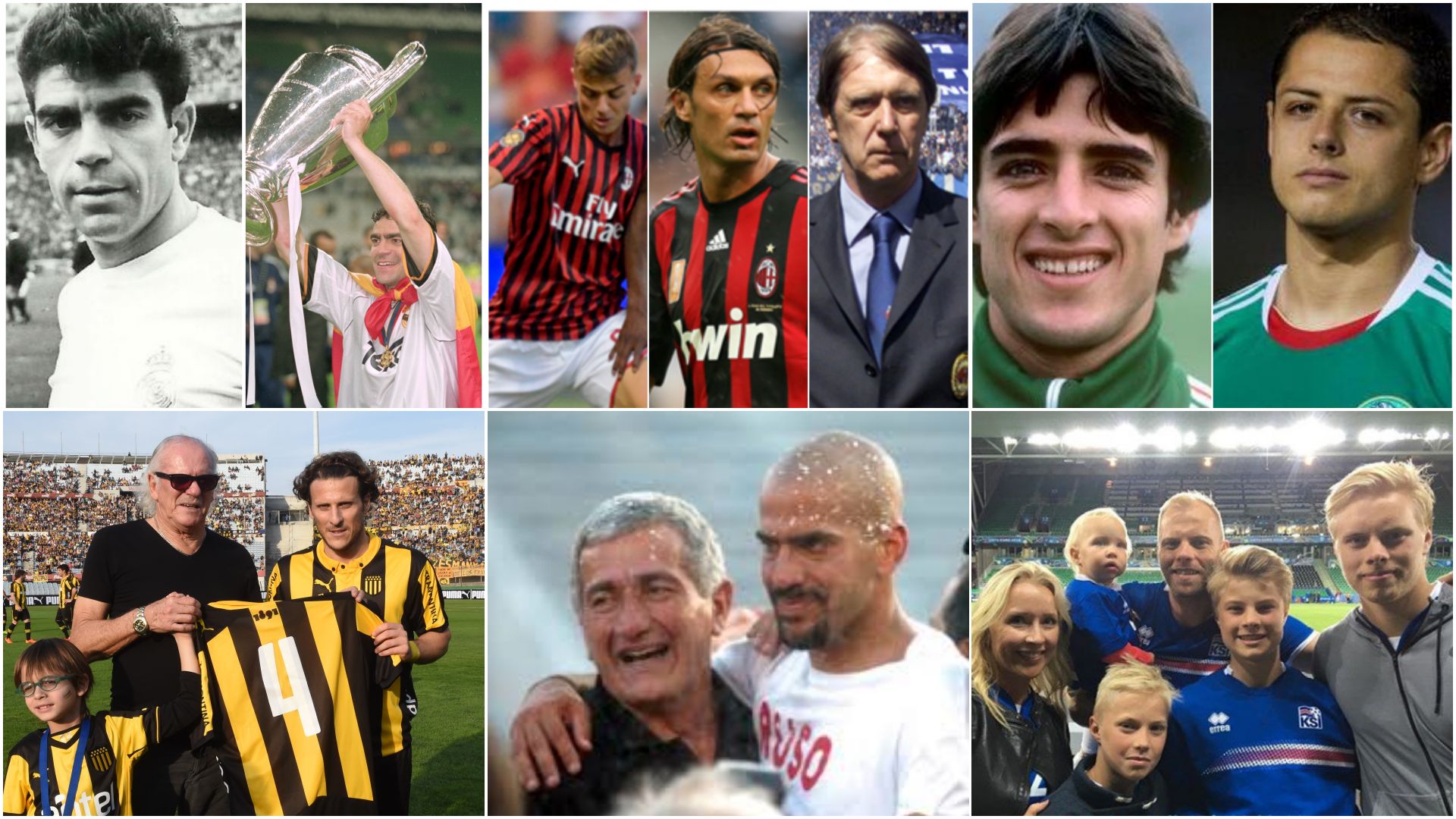 Padres e hijos futbolistas