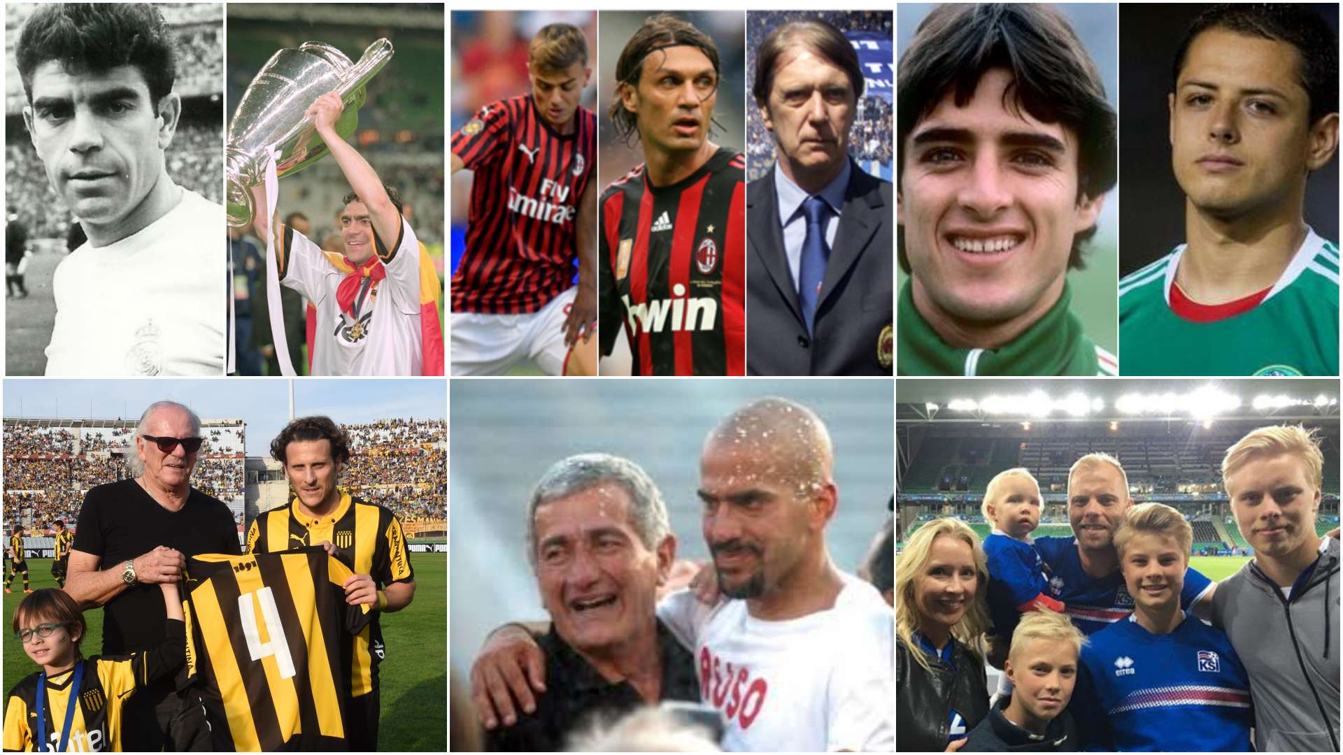 Padres e hijos futbolistas